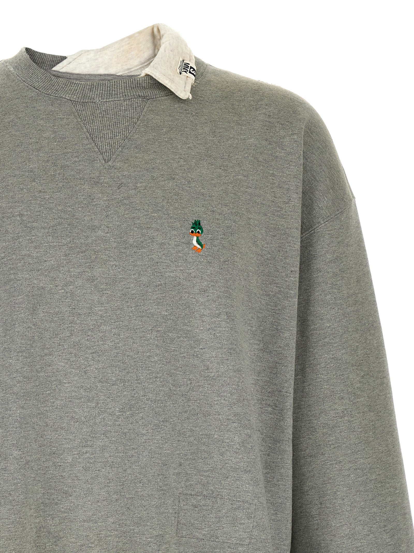 Maison Mihara Yasuhiro Gray Cotton Men's Sweatshirt