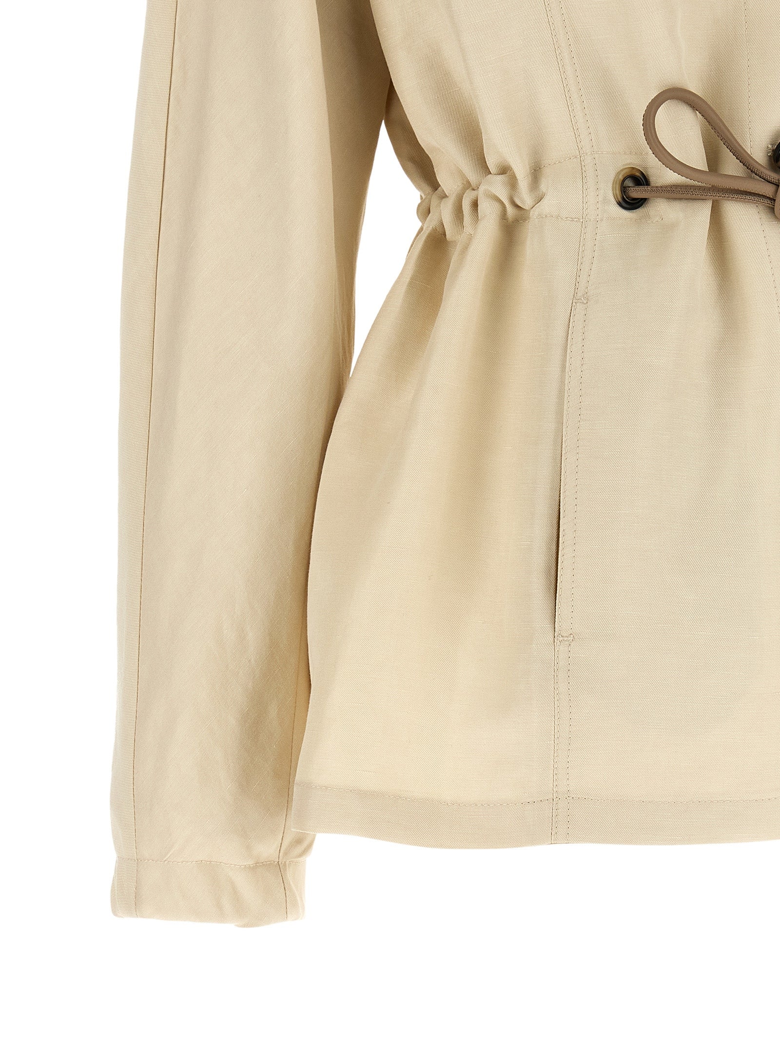 Max Mara Beige Linen Women's Blazer