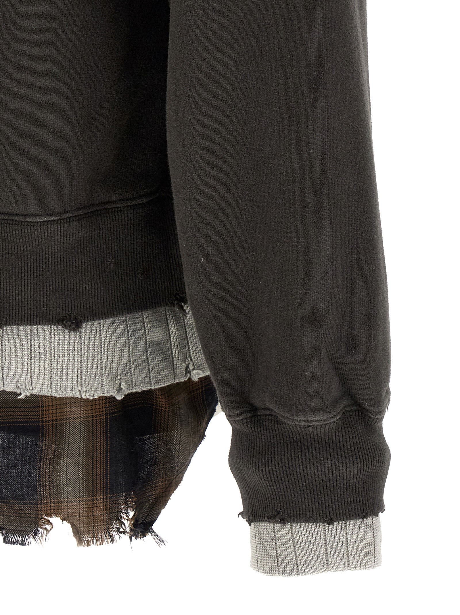 Maison Mihara Yasuhiro Black Cotton Men's Sweatshirt