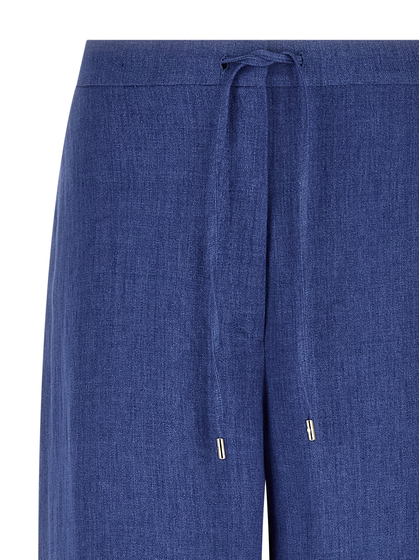 Max Mara Blue Linen Casual Women's Pants