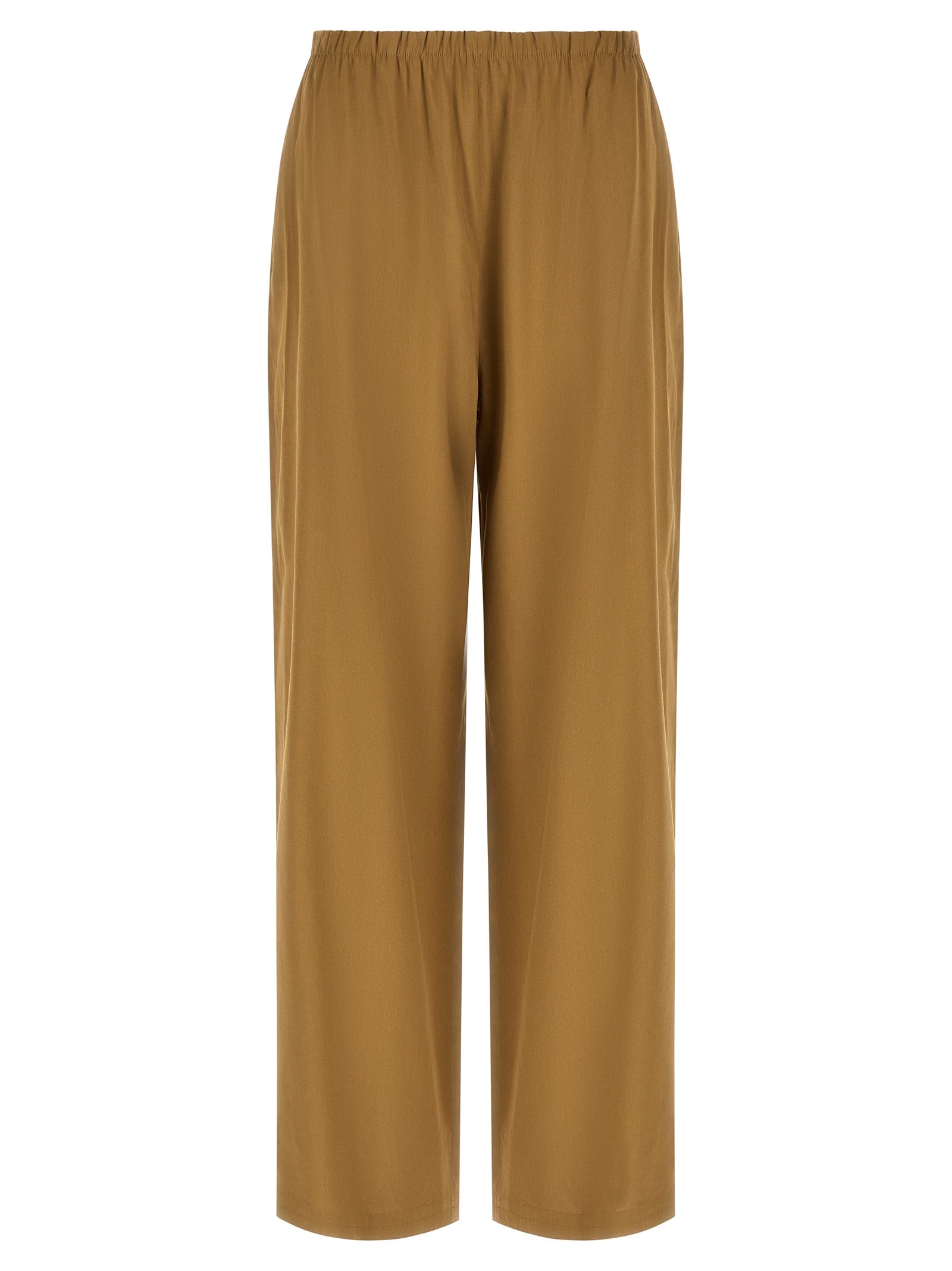Max Mara Beige Linen Casual Women's Pants