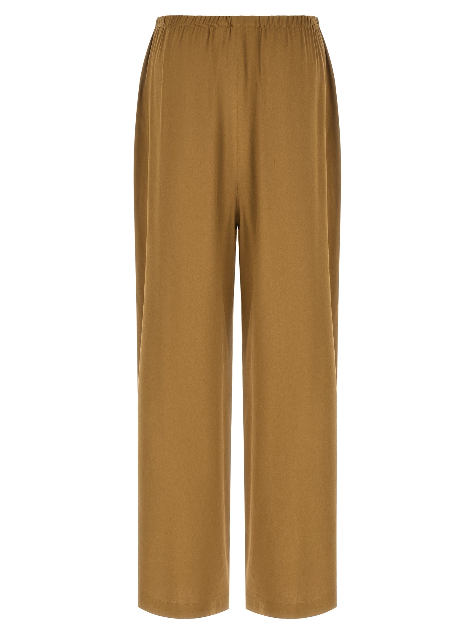 Max Mara Beige Linen Casual Women's Pants