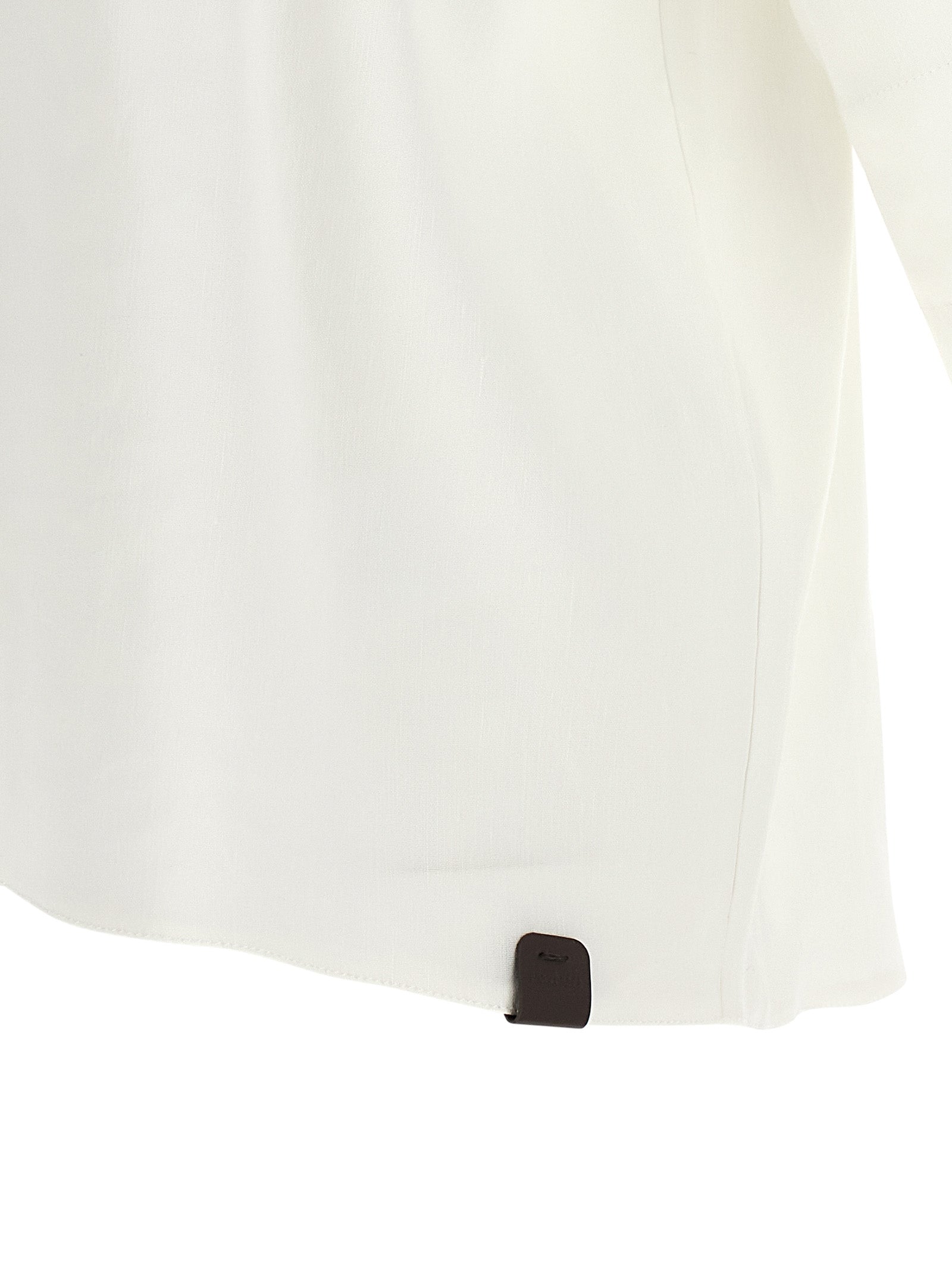 Max Mara White Linen Women's Blouse