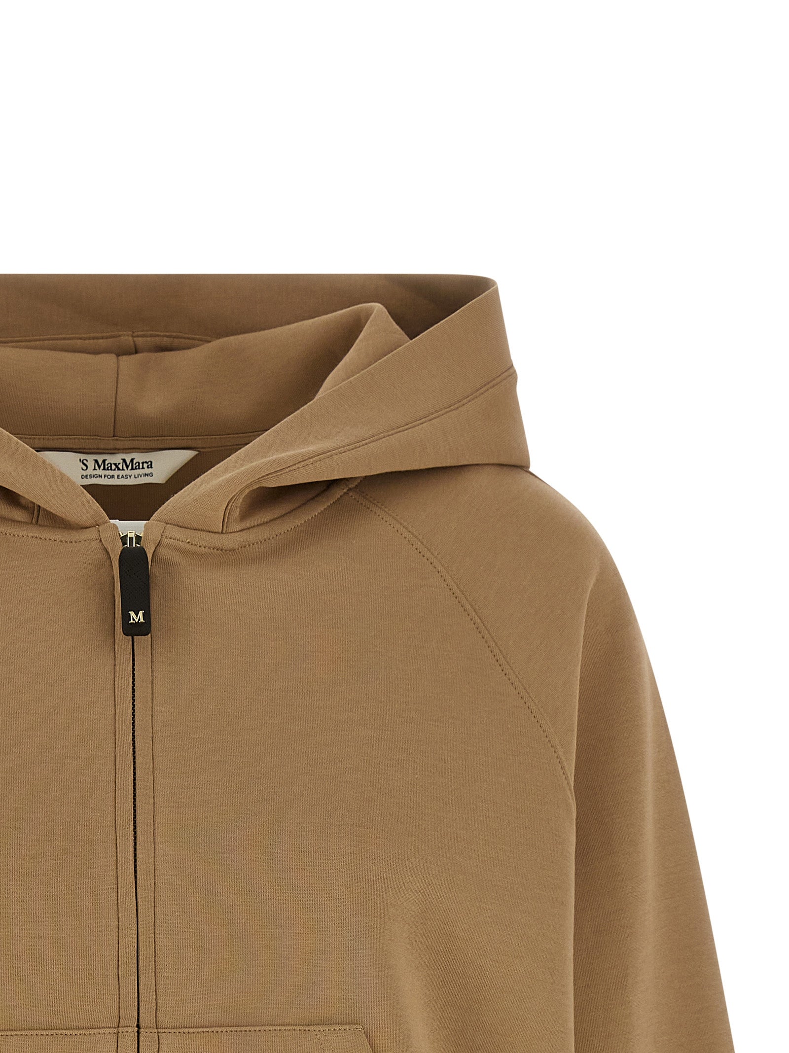 'S Max Mara Beige Cotton Women's Hoodie