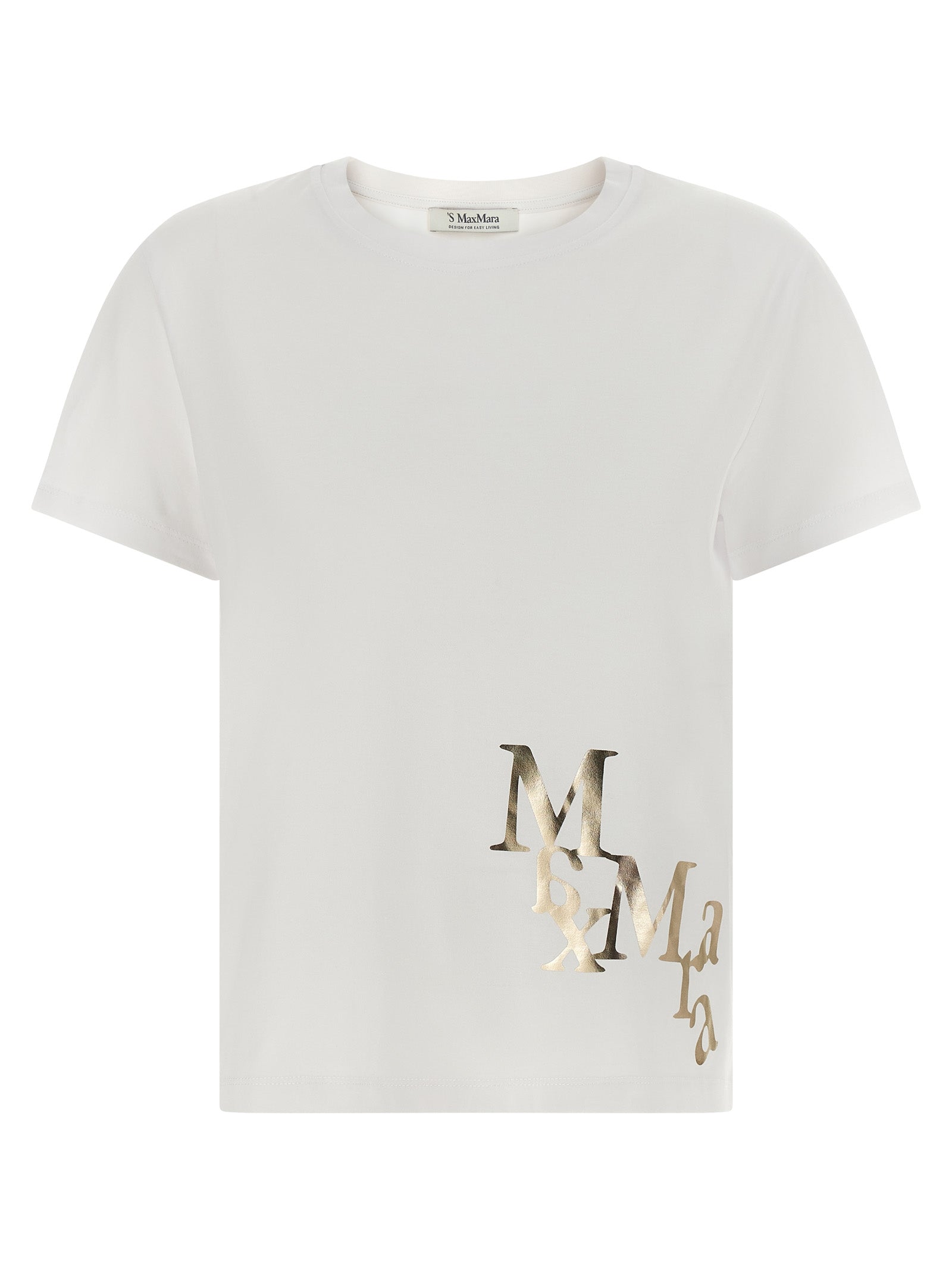 'S Max Mara Gold Cotton Women's T-Shirt