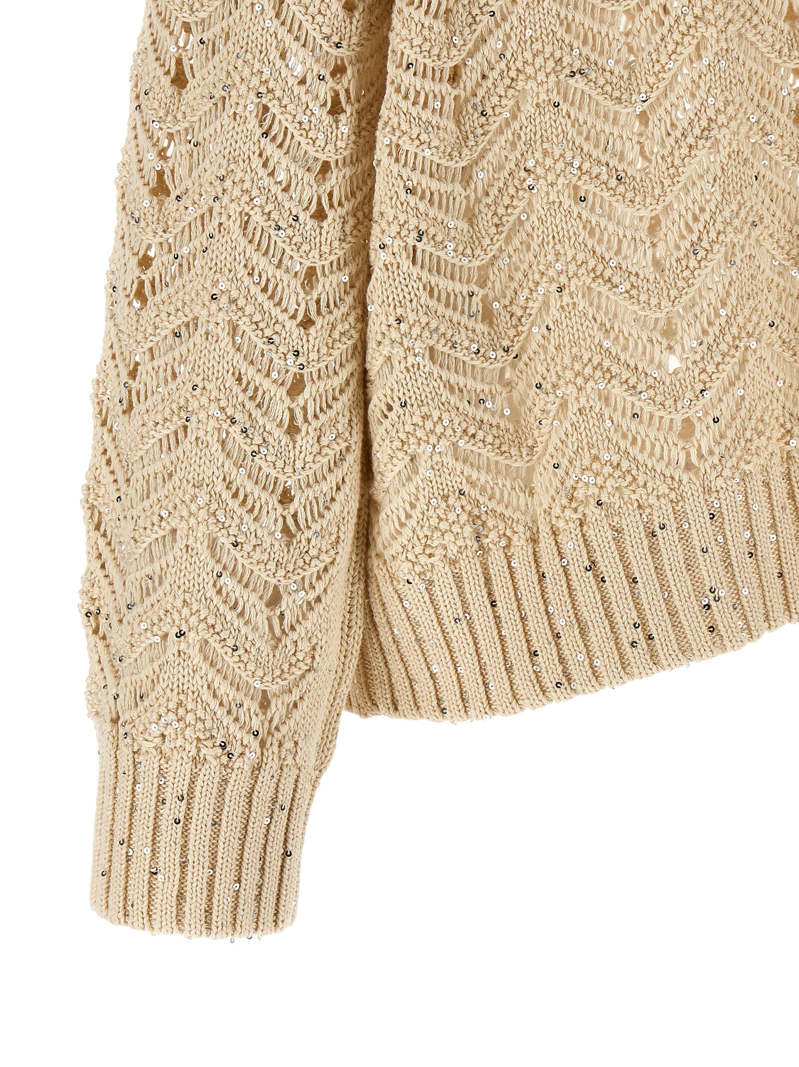 Max Mara Beige Cotton Women's Cardigan