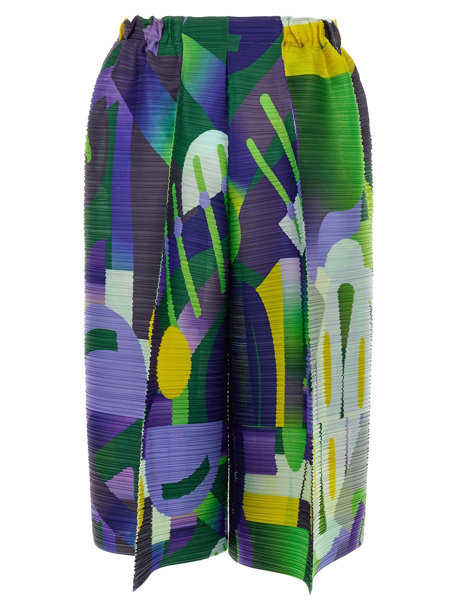 PLEATS PLEASE ISSEY MIYAKE Multicolor Polyester Casual Women's Pants