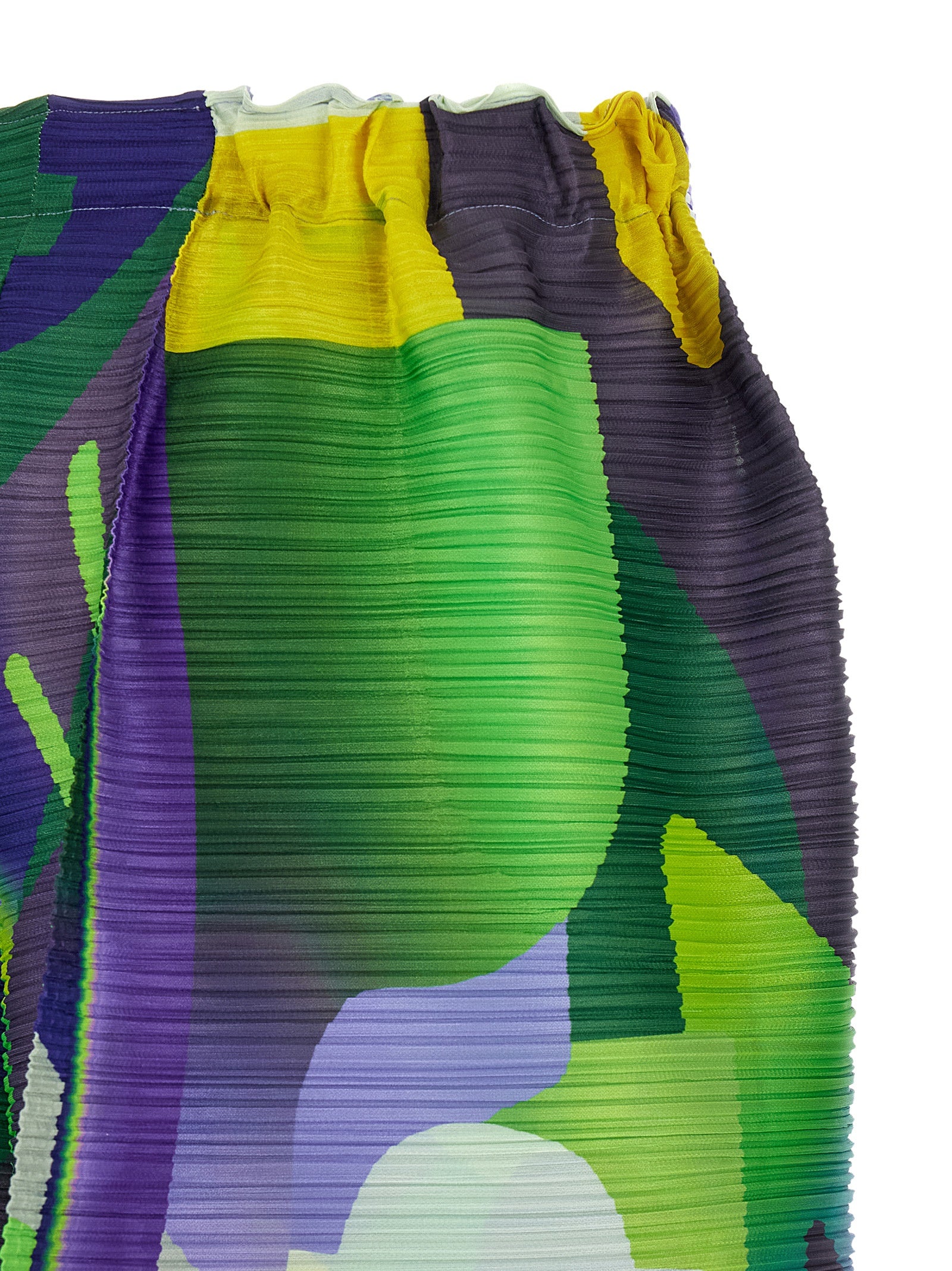 PLEATS PLEASE ISSEY MIYAKE Multicolor Polyester Casual Women's Pants