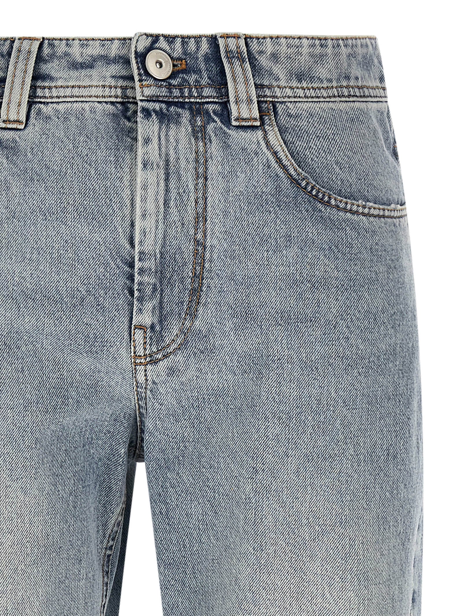 Brunello Cucinelli Blue Cotton Tapered Women's Jeans