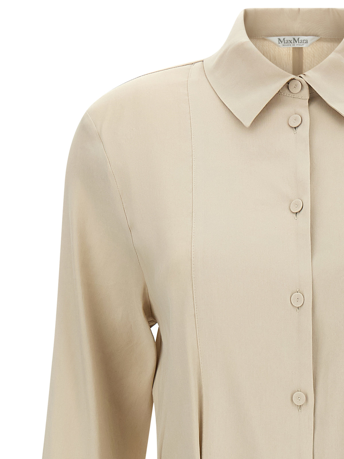 Max Mara Beige Linen Long Women's Dress