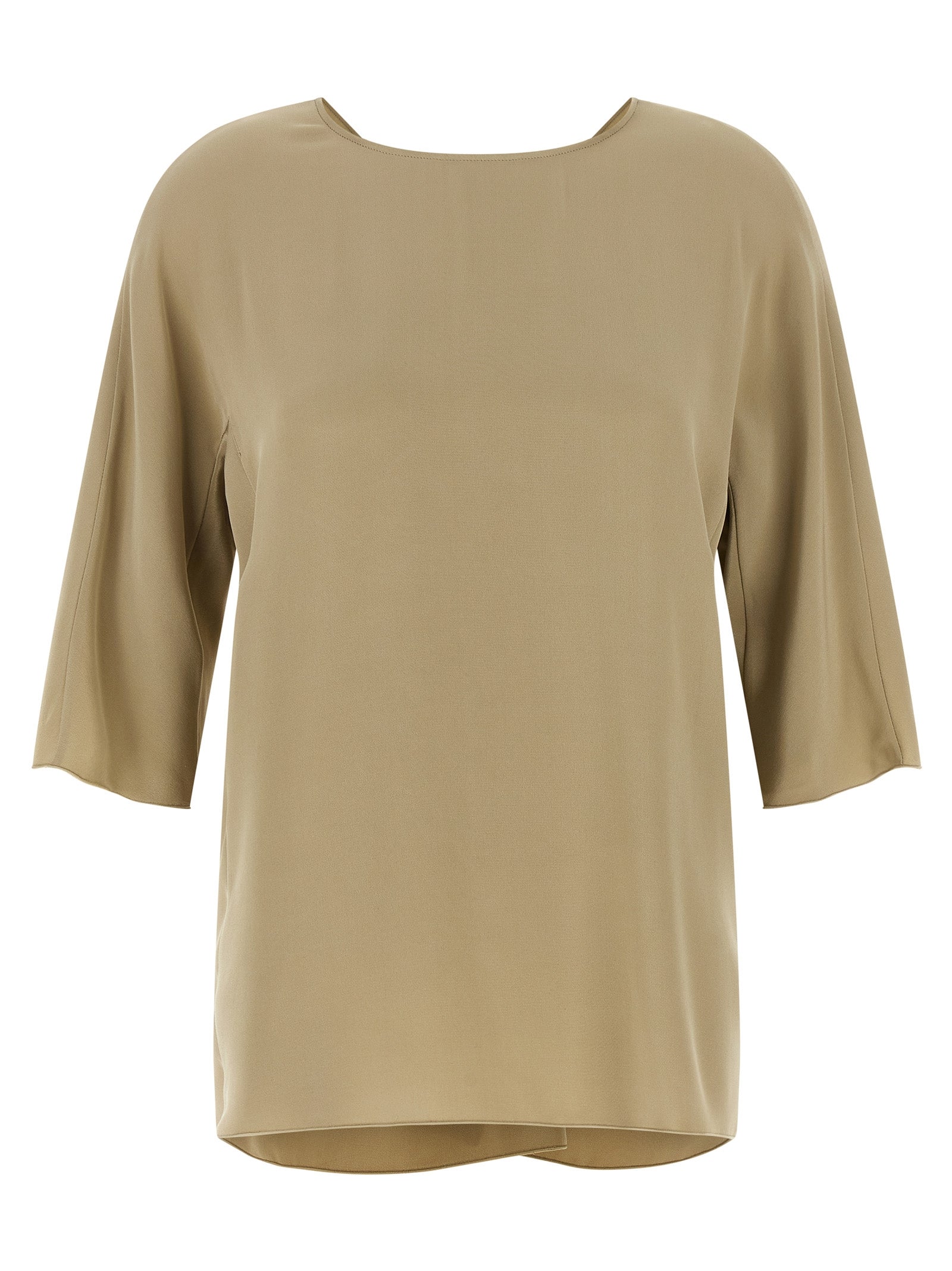 Max Mara Beige Silk Women's Blouse