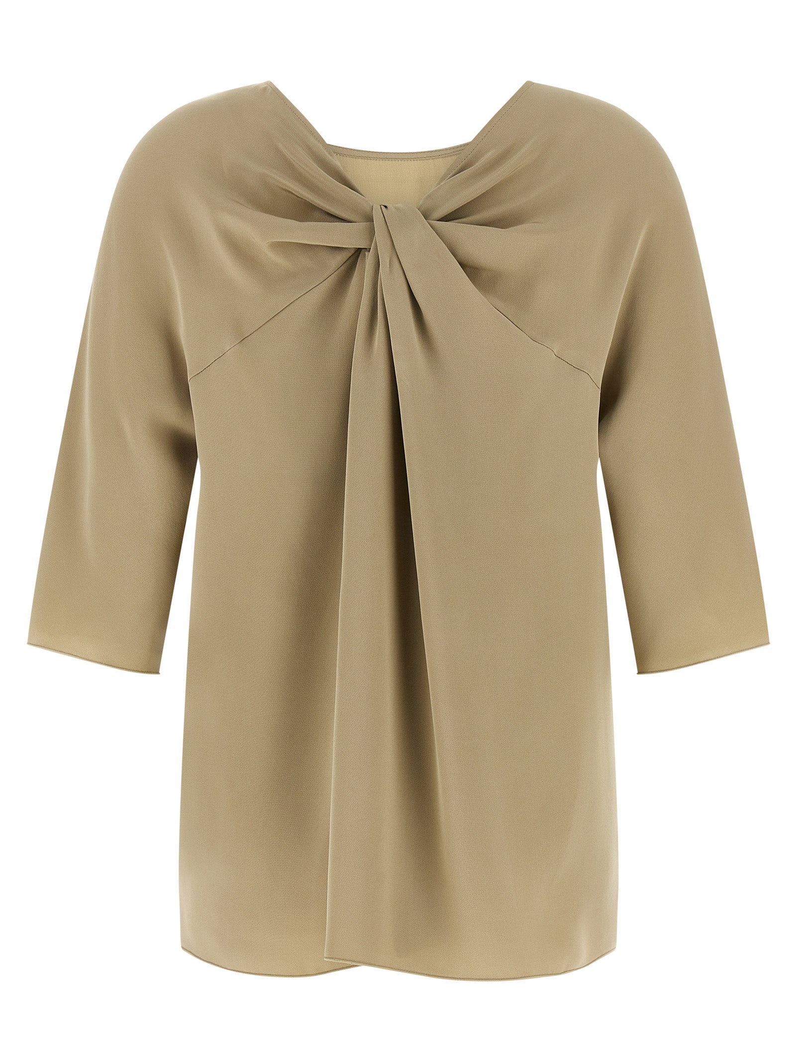 Max Mara Beige Silk Women's Blouse
