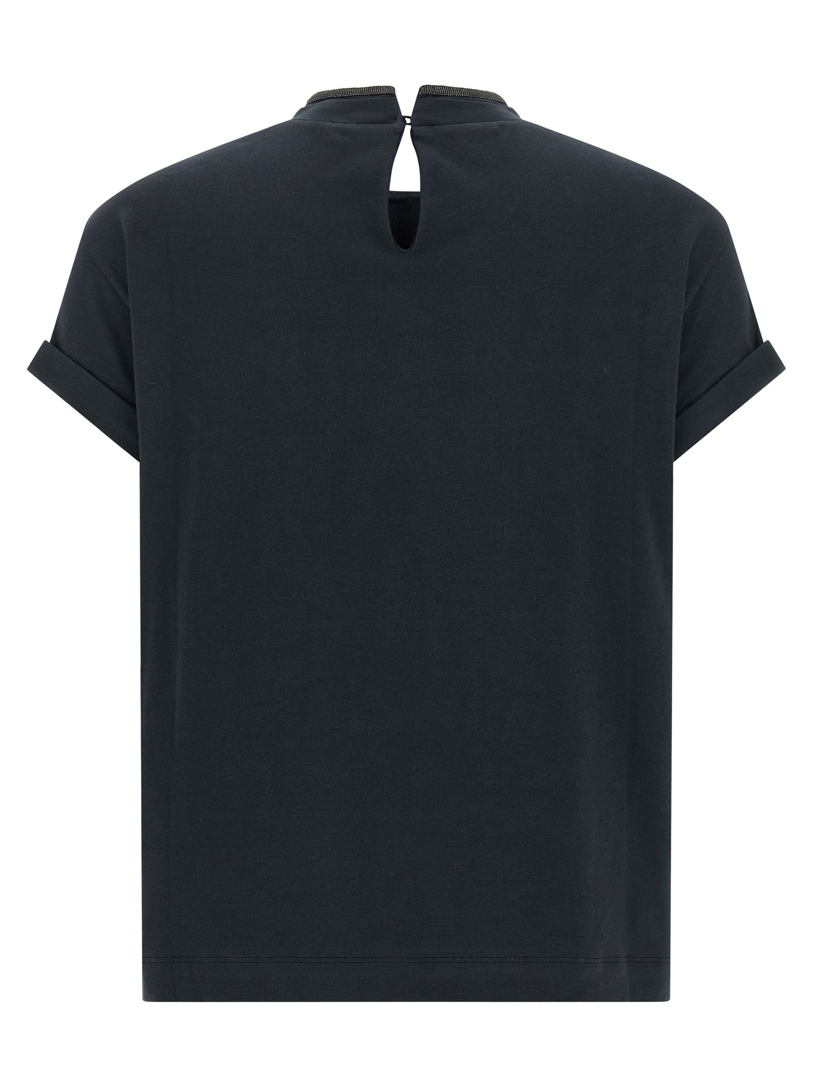 Brunello Cucinelli Blue Cotton Women's T-Shirt