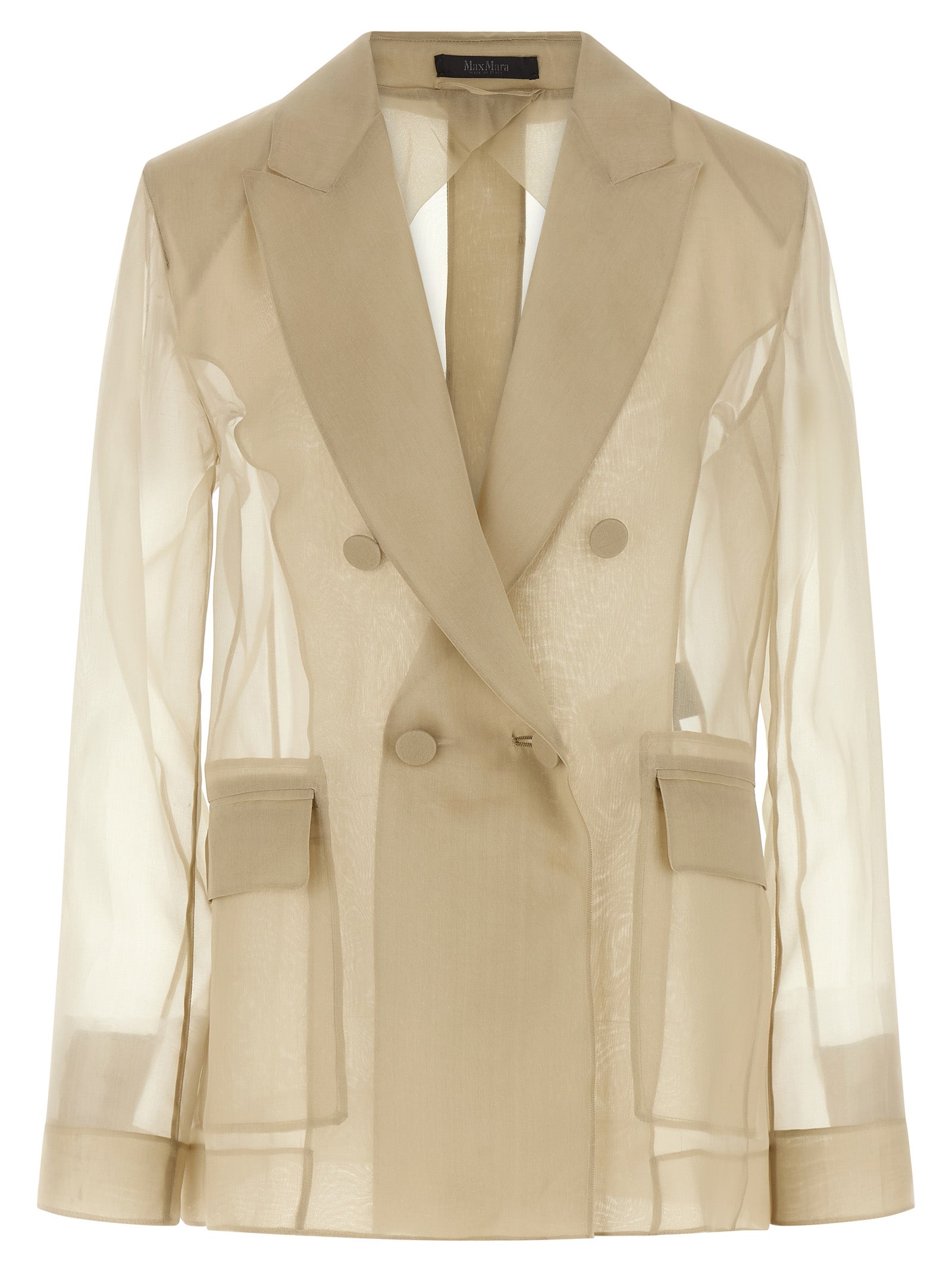 Max Mara Beige Silk Women's Blazer