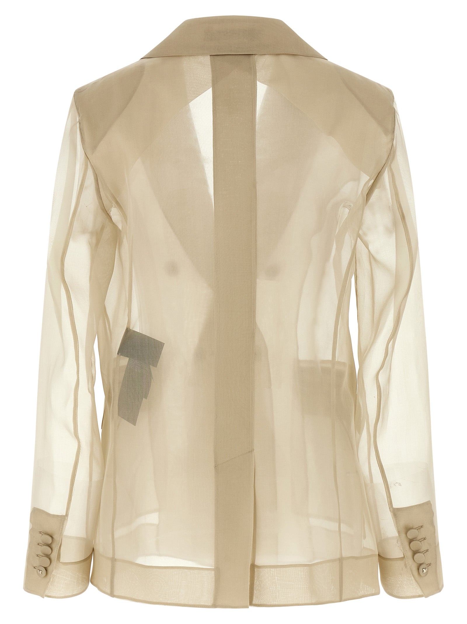 Max Mara Beige Silk Women's Blazer