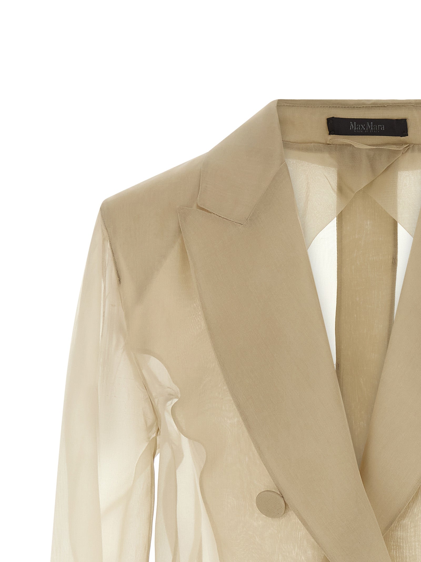 Max Mara Beige Silk Women's Blazer