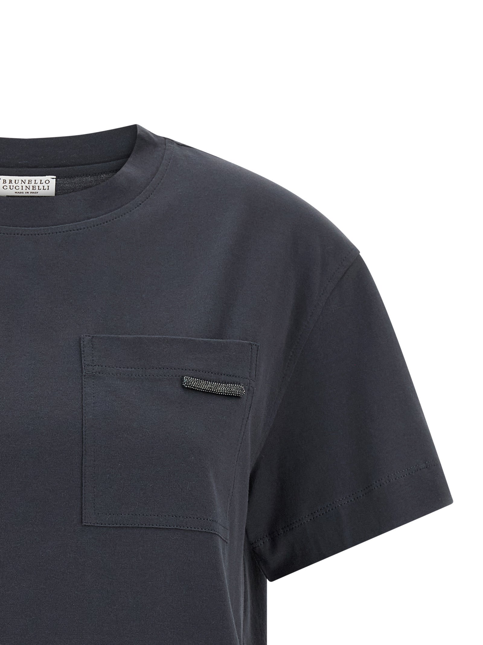 Brunello Cucinelli Blue Cotton Women's T-Shirt