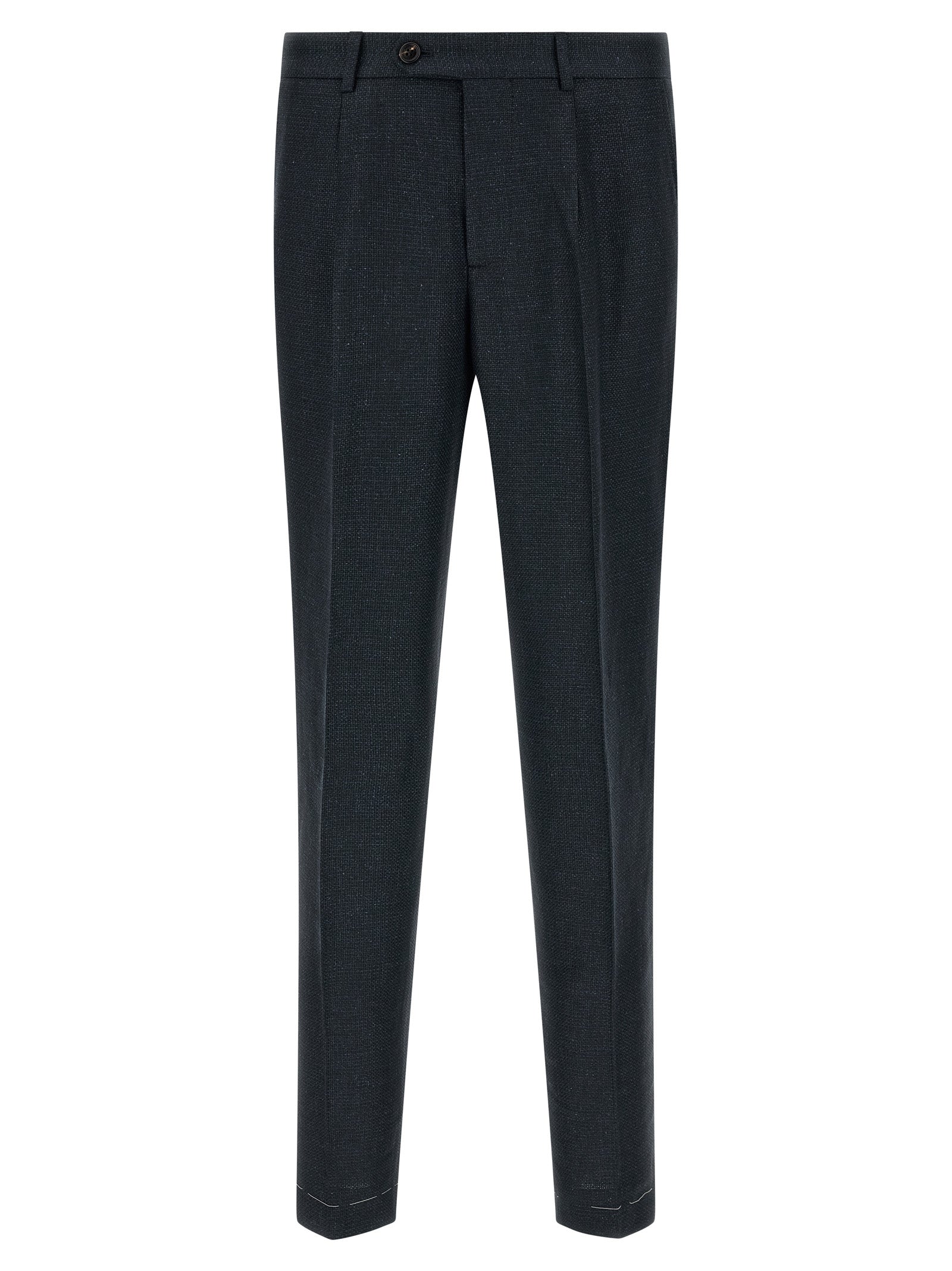 Brunello Cucinelli Blue Silk Two-Piece Men's Suit