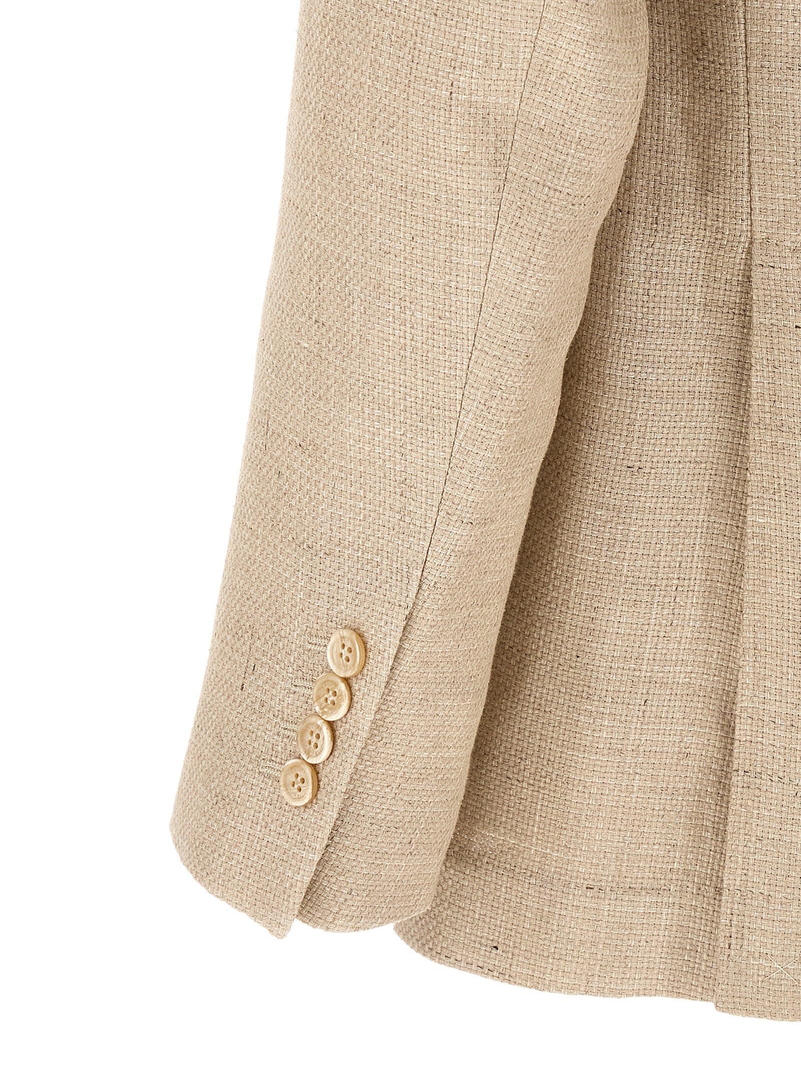 Brunello Cucinelli Beige Silk Two-Piece Men's Suit