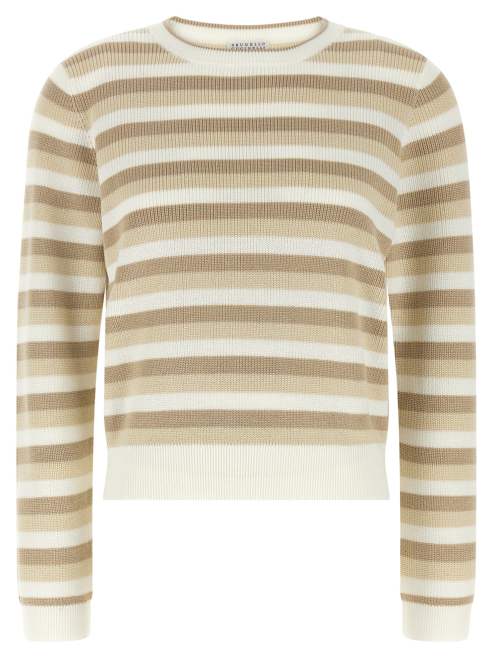 Brunello Cucinelli Beige Cotton Women's Cardigan