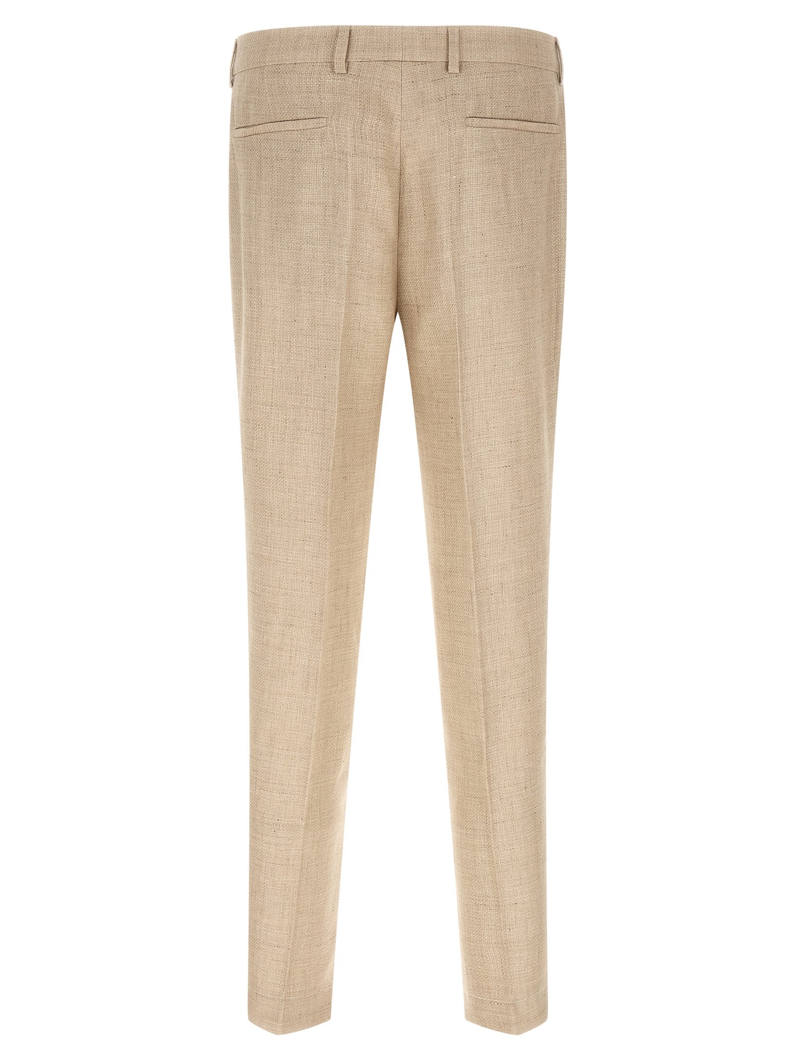 Brunello Cucinelli Beige Silk Two-Piece Men's Suit