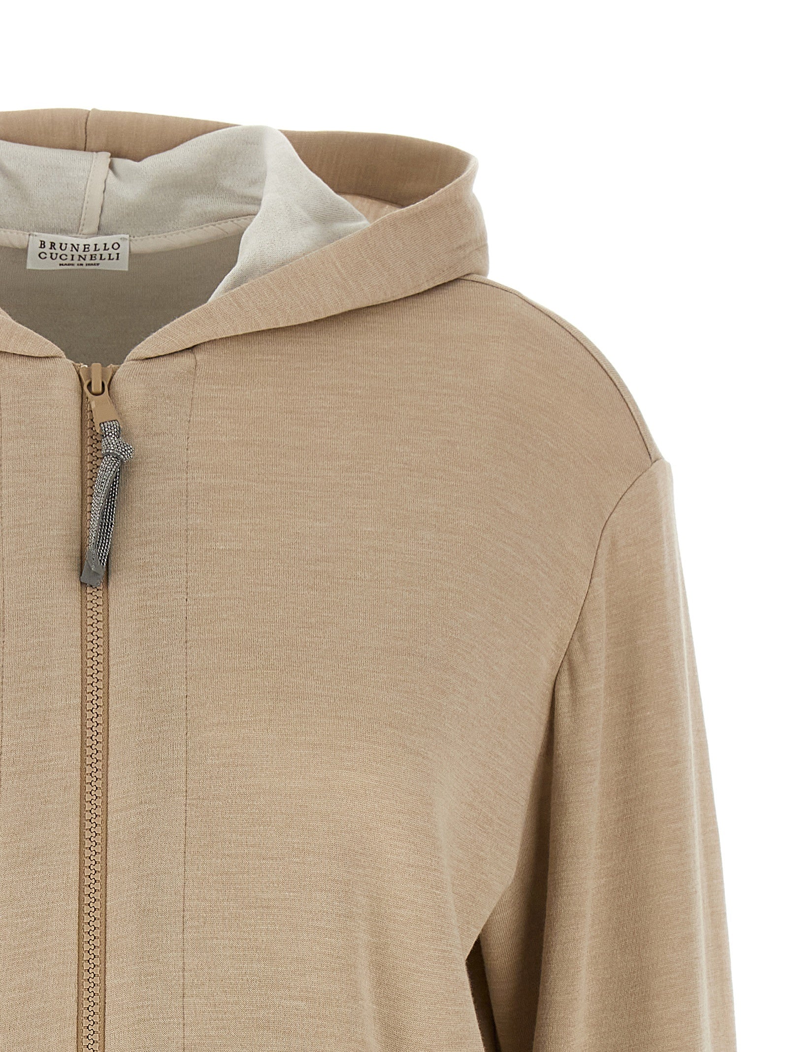 Brunello Cucinelli Beige Cotton Women's Cardigan