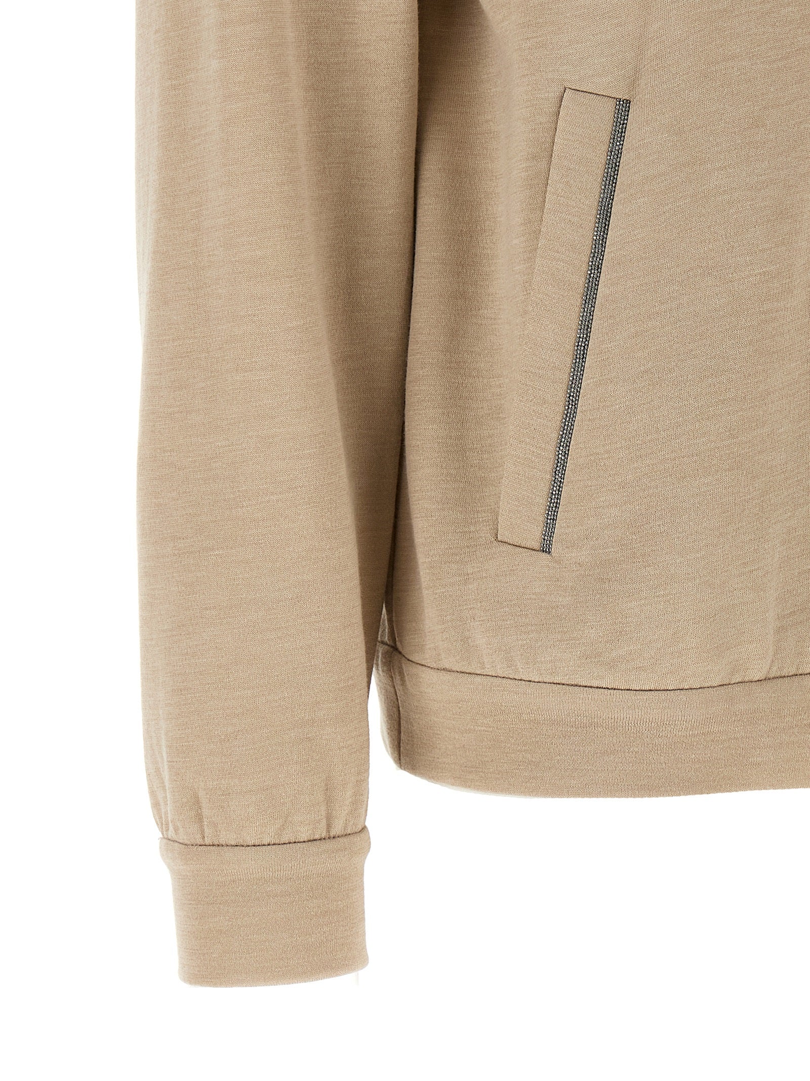 Brunello Cucinelli Beige Cotton Women's Cardigan