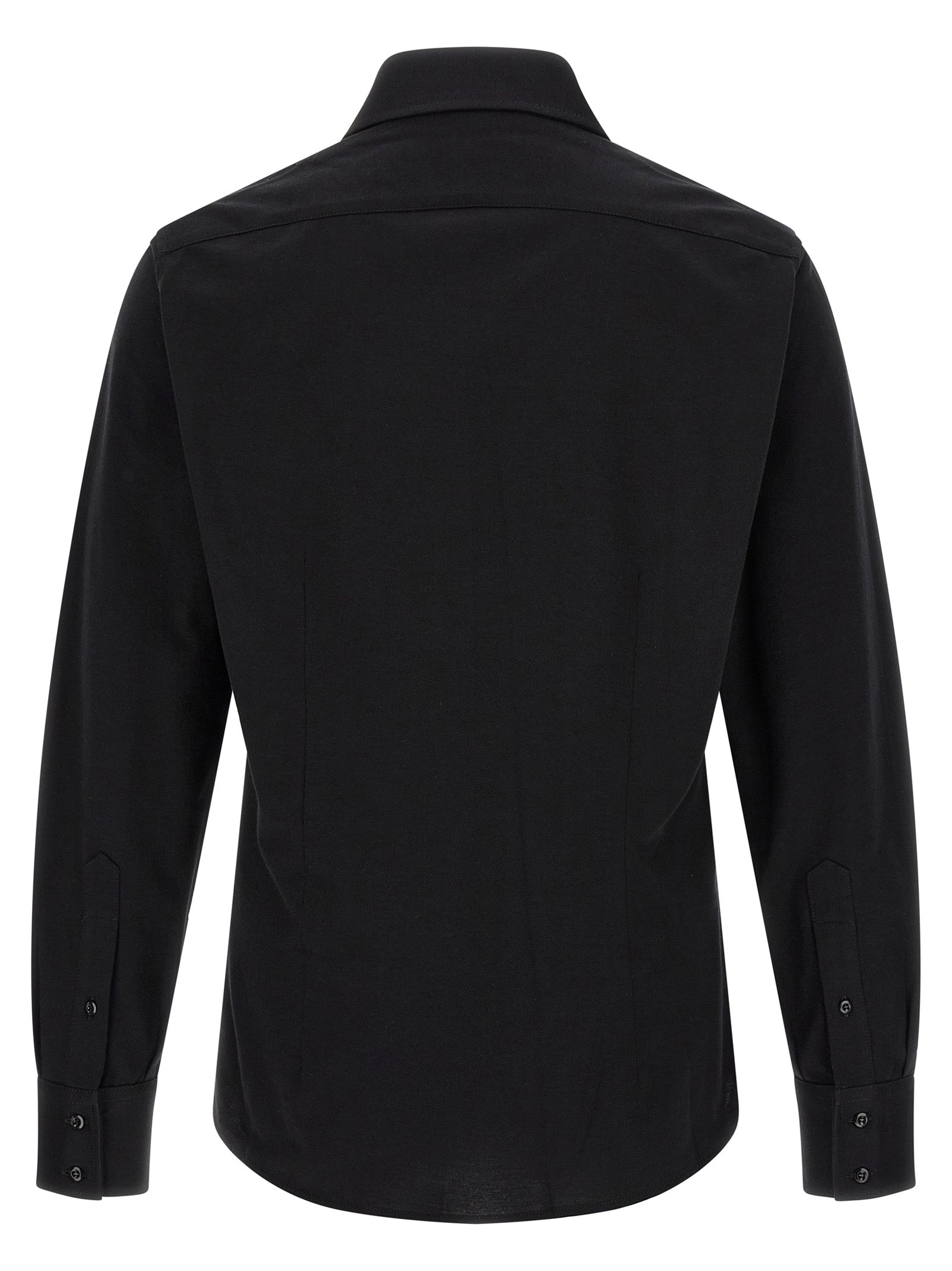 Brunello Cucinelli Black Cotton Men's Blouse