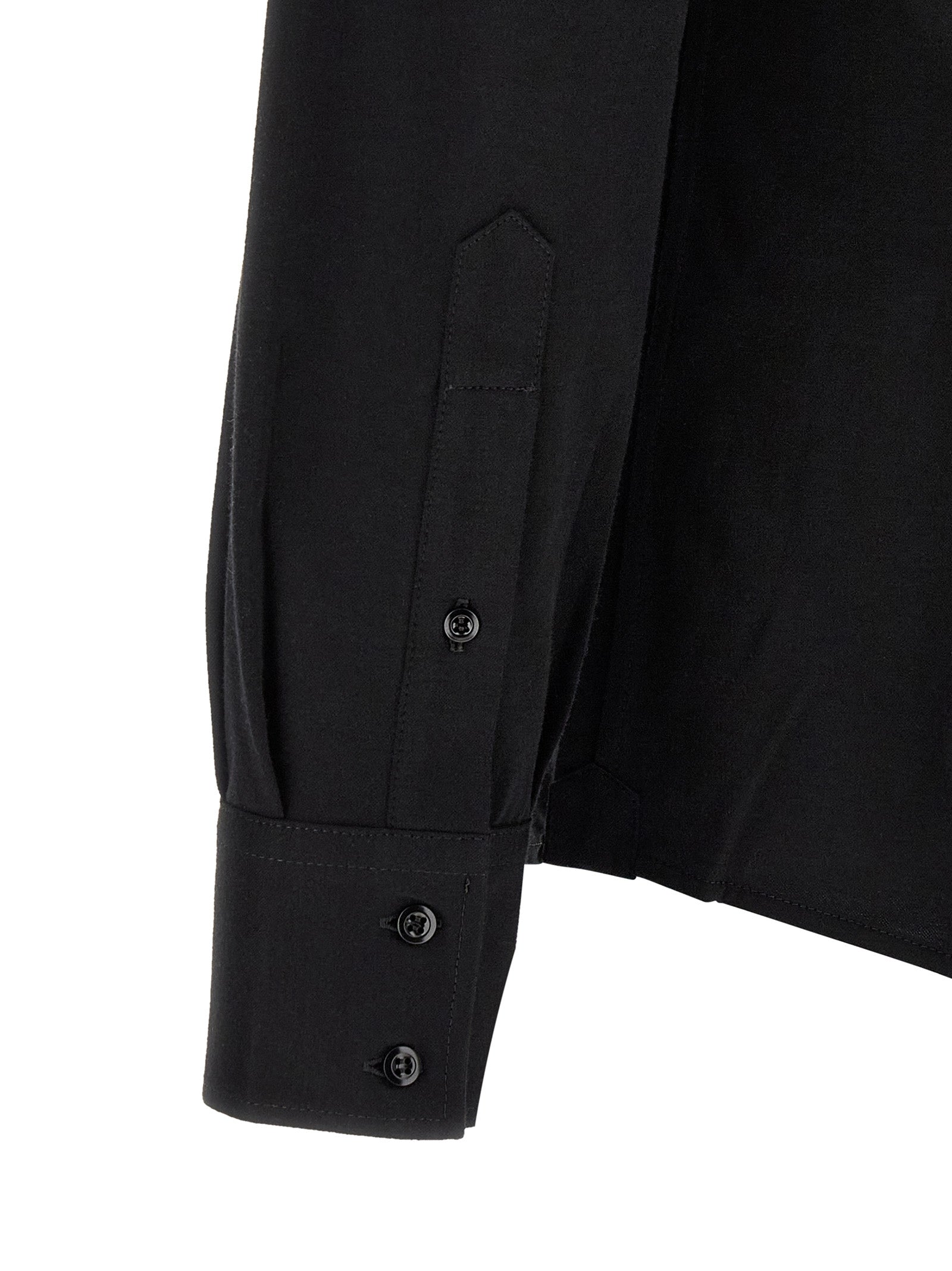 Brunello Cucinelli Black Cotton Men's Blouse