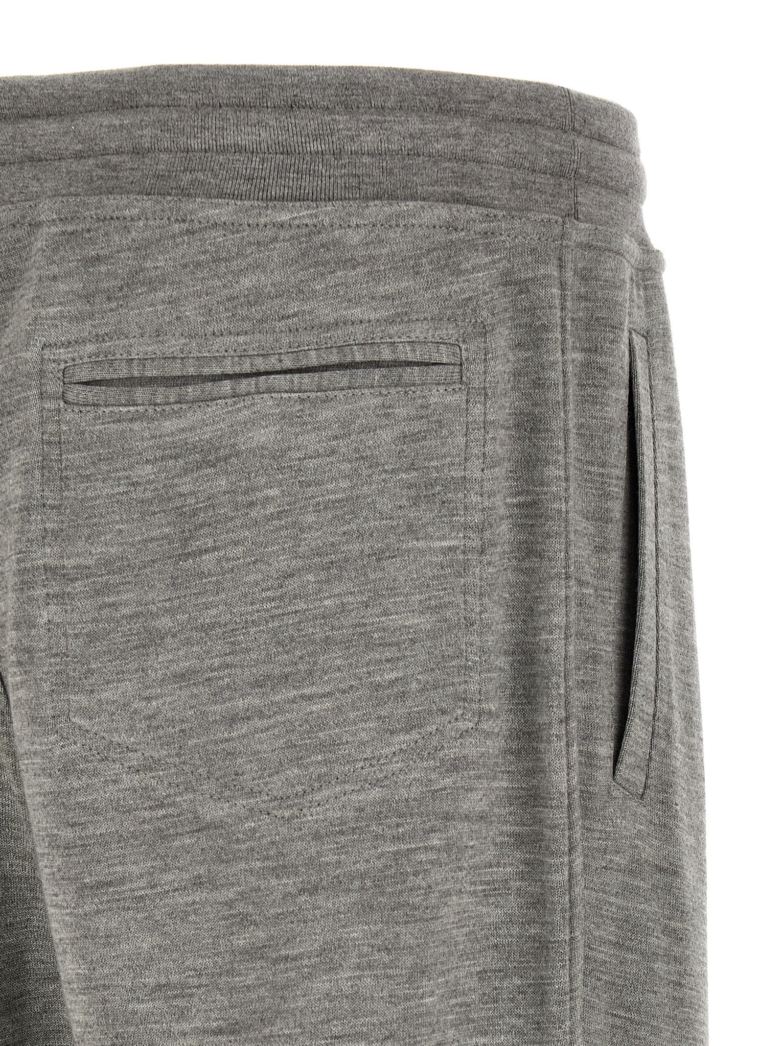 Brunello Cucinelli Gray Cashmere Joggers (Workout Men's Pants)