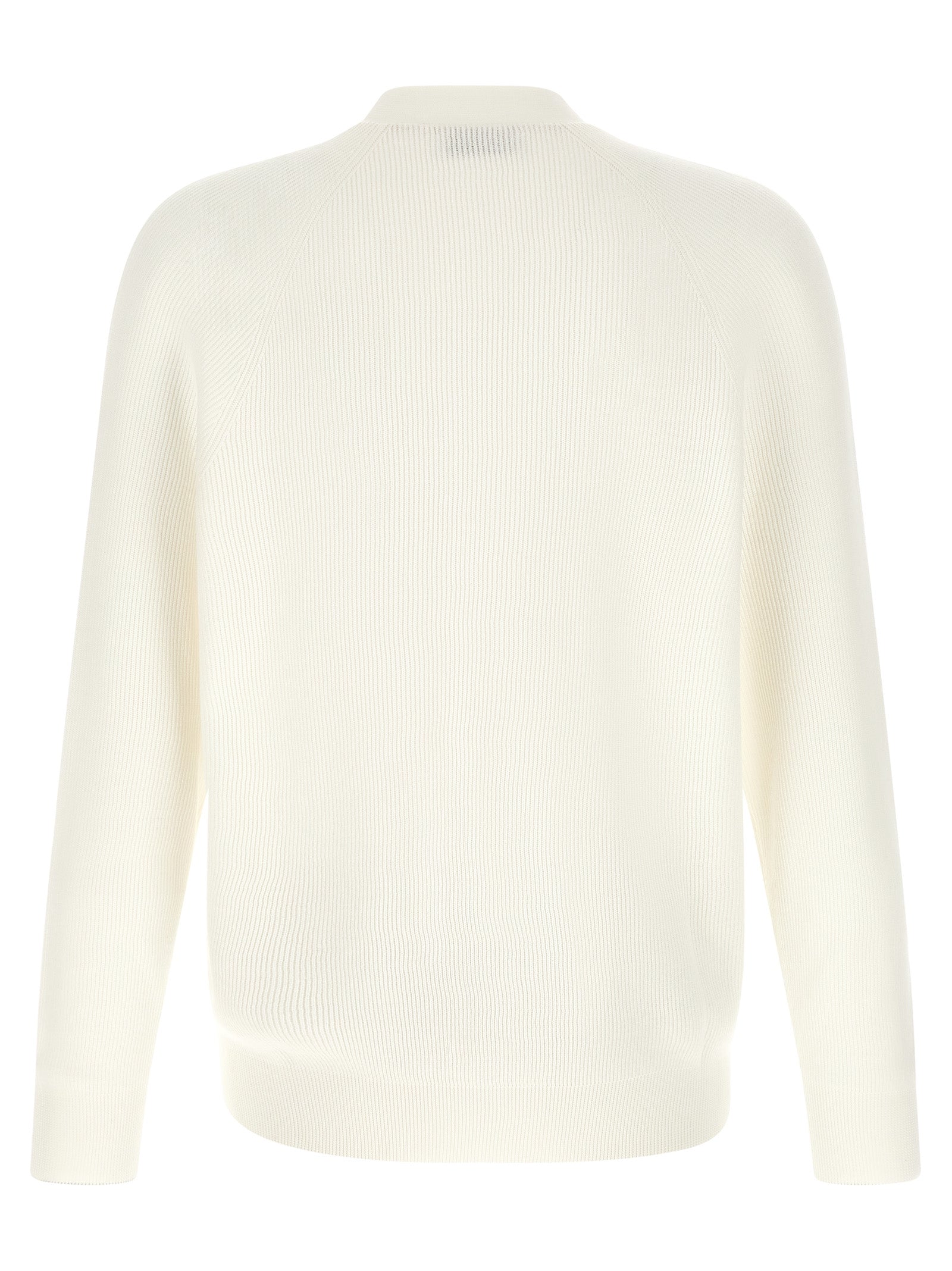 Brunello Cucinelli White Cotton Men's Cardigan