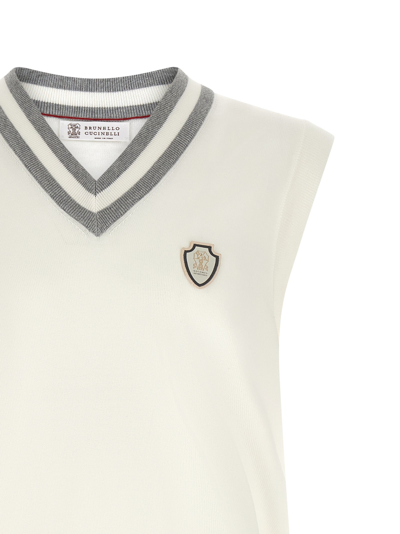 Brunello Cucinelli White Cotton Men's Sweatshirt