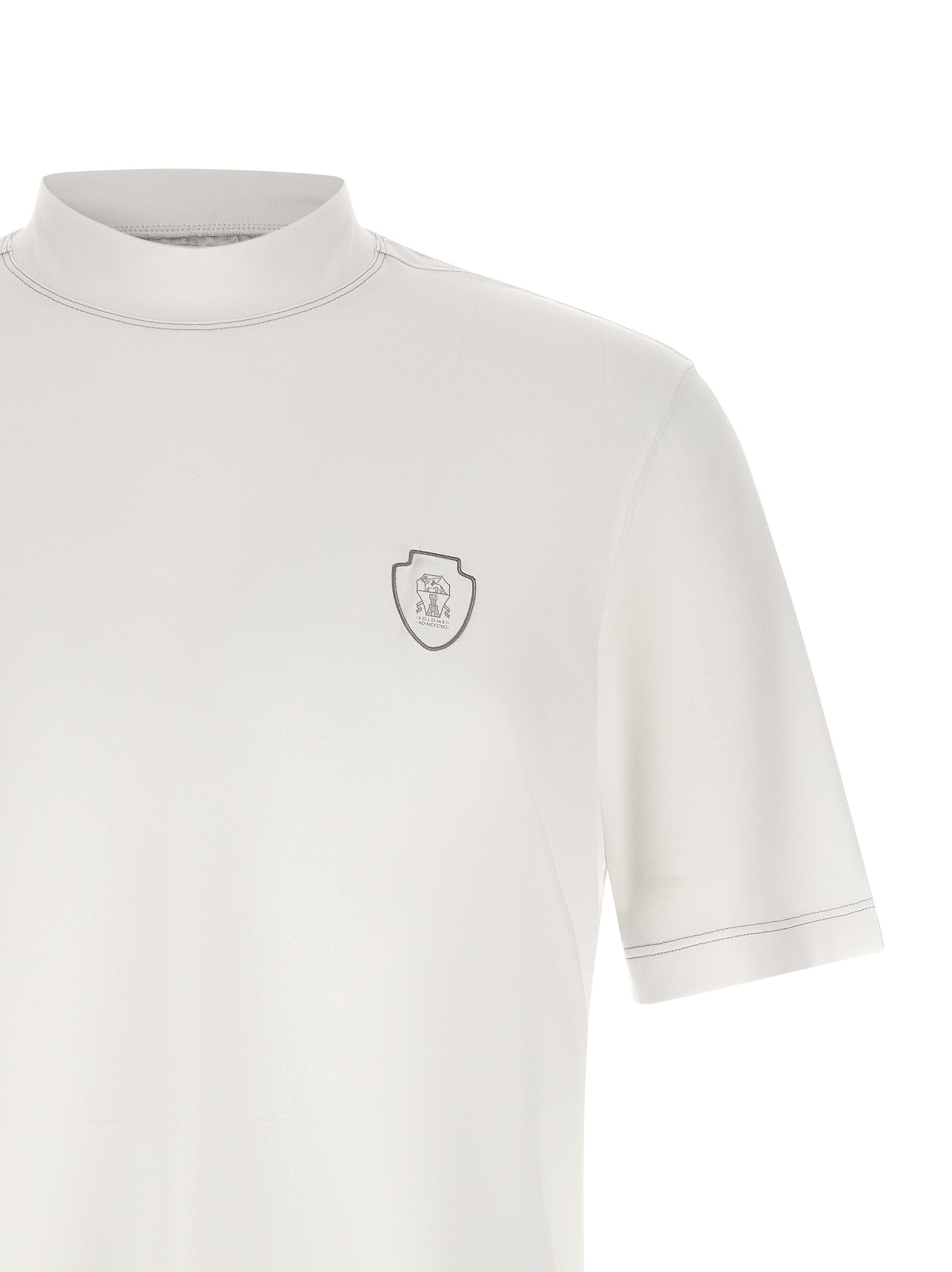 Brunello Cucinelli White Polyamide Men's T-Shirt