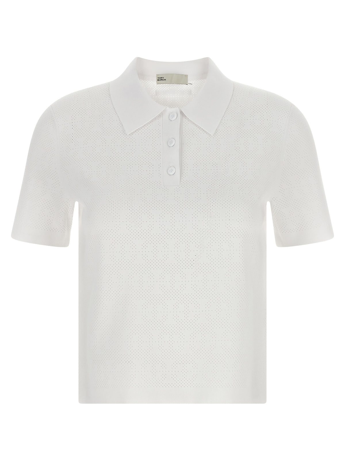 Tory Burch White Viscose Polo Women's Shirt