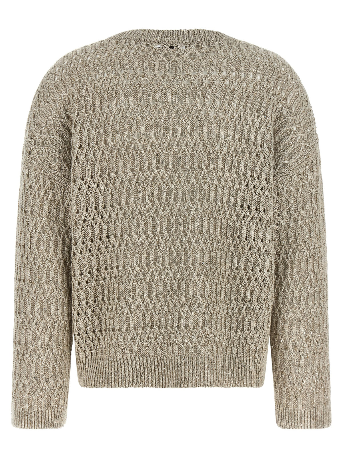 Brunello Cucinelli Beige Linen Women's Cardigan
