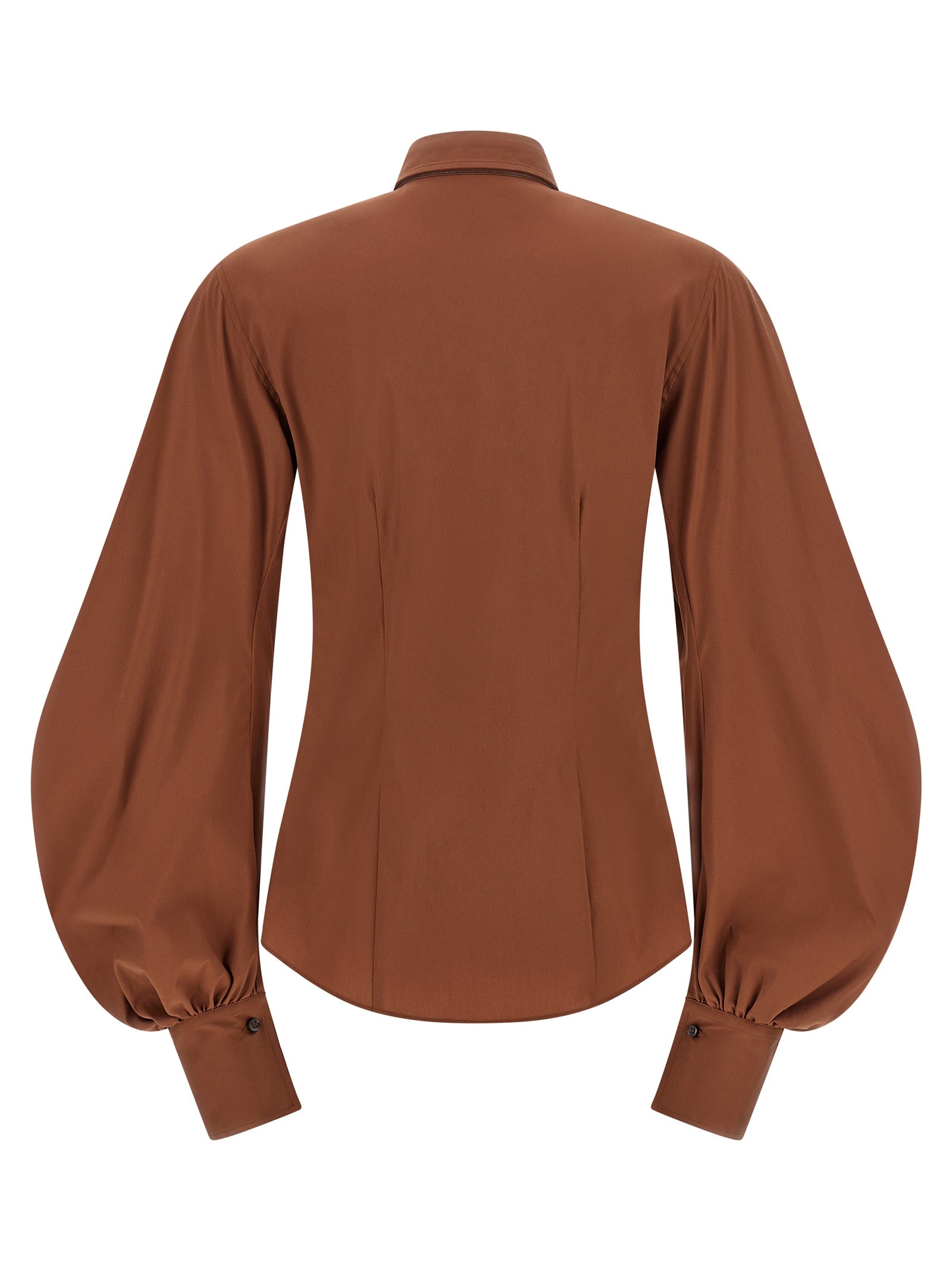 Brunello Cucinelli Brown Cotton Women's Blouse