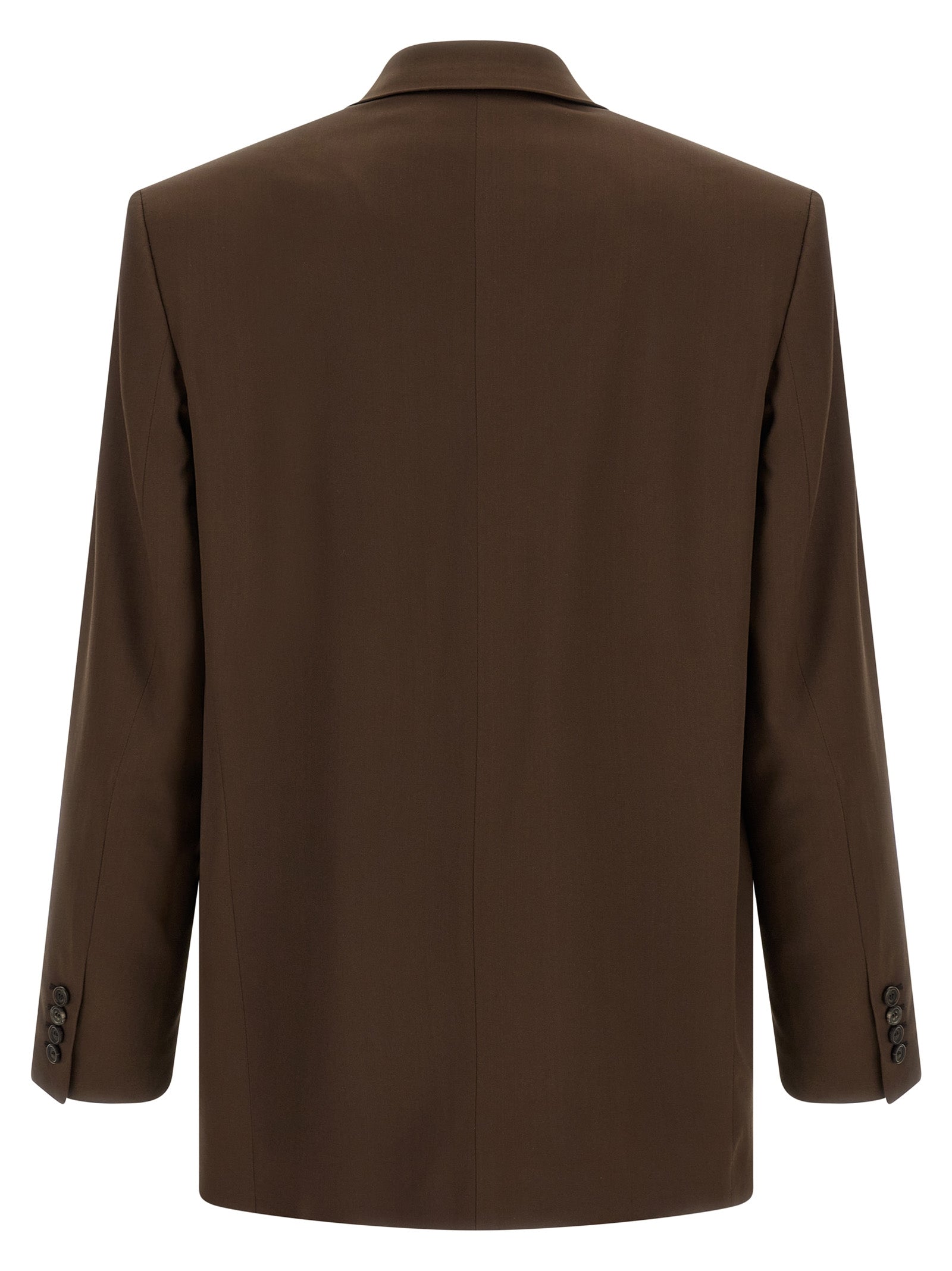 Saint Laurent Brown Silk Men's Blazer