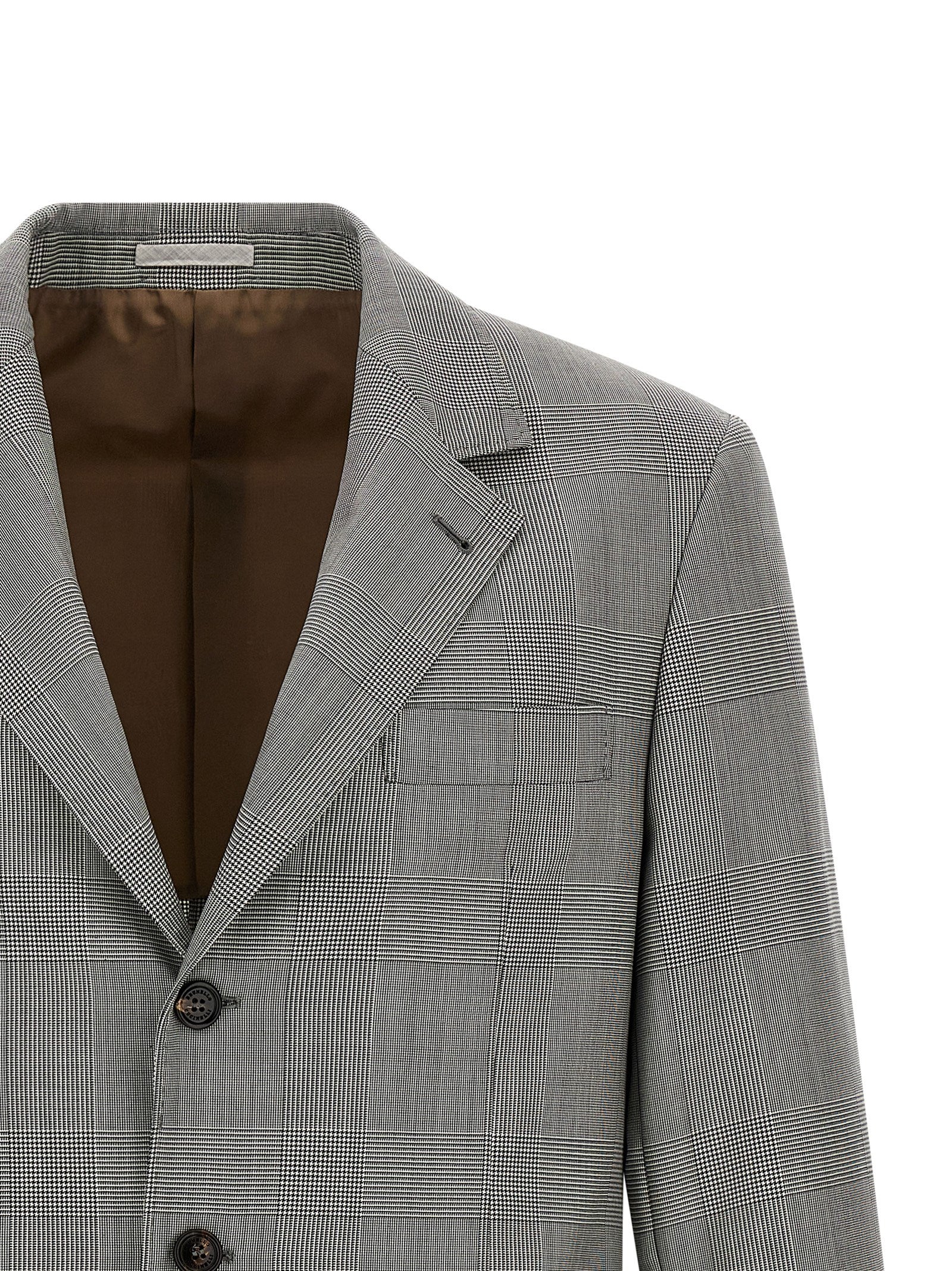 Brunello Cucinelli Gray Virgin Wool Men's Blazer