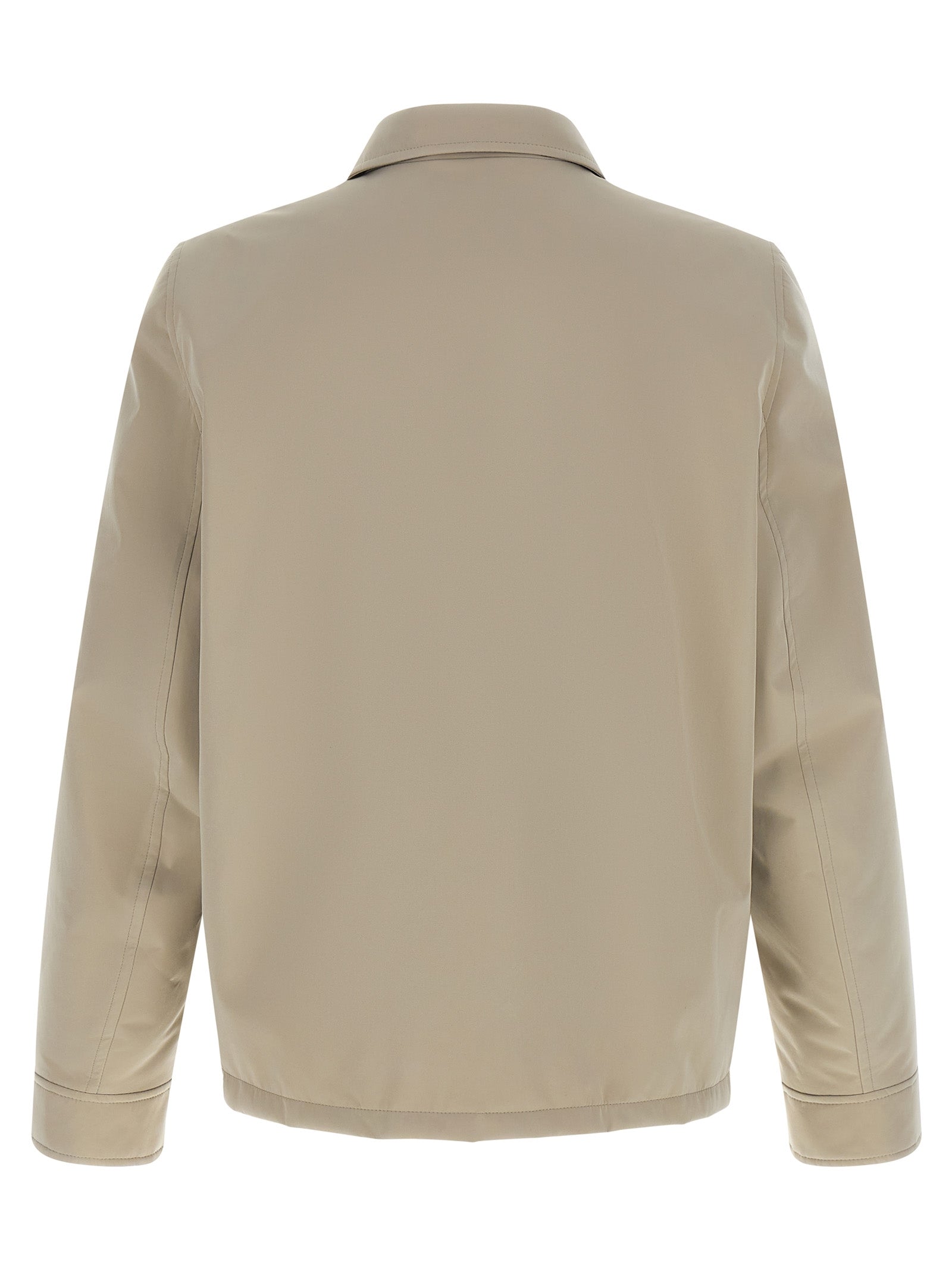 Brunello Cucinelli Gray Polyester Full-Length Men's Jacket