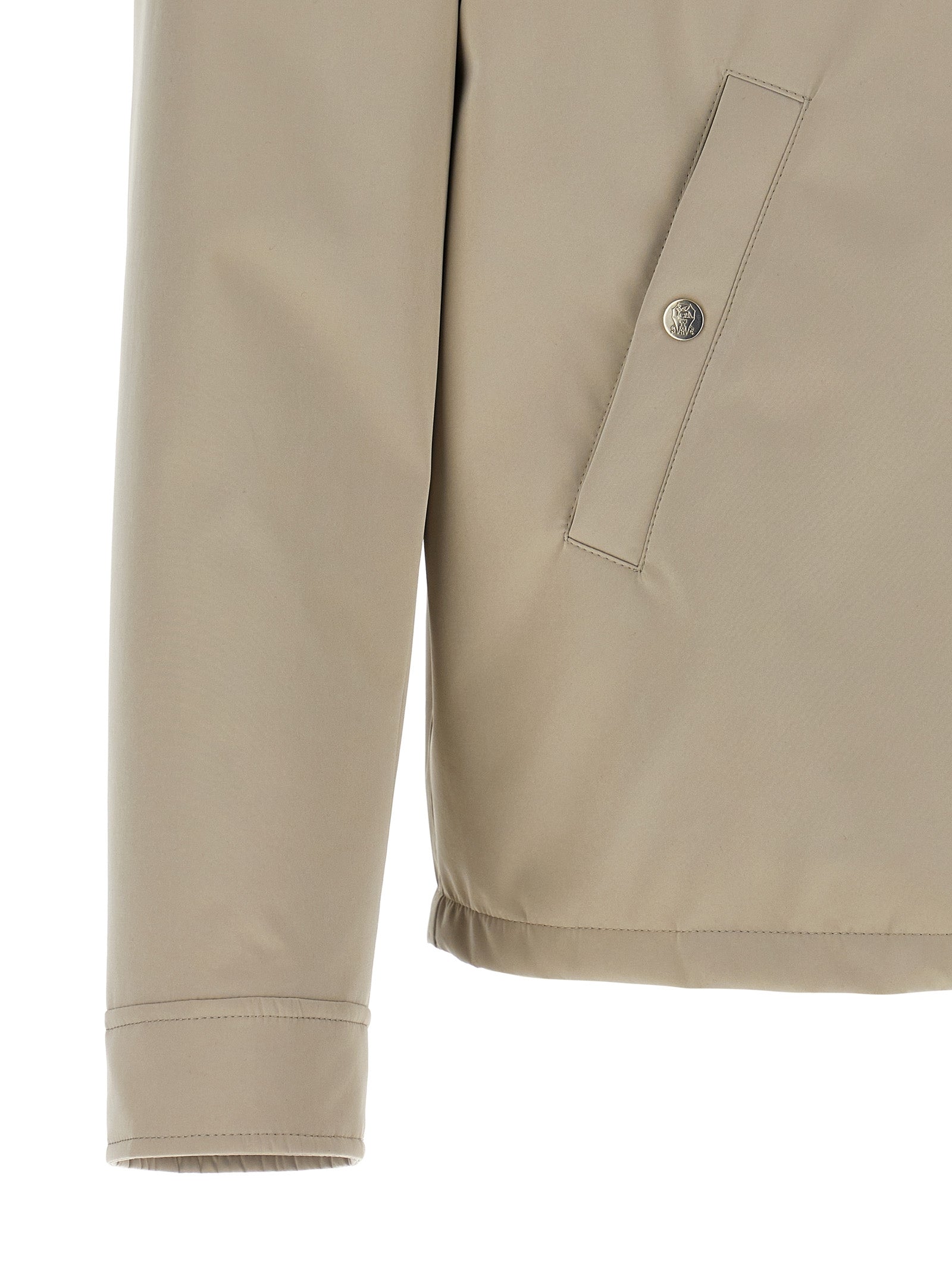 Brunello Cucinelli Gray Polyester Full-Length Men's Jacket