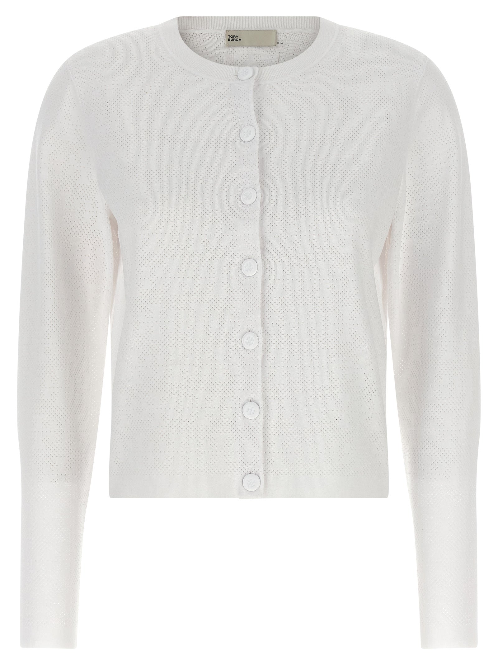 Tory Burch White Viscose Women's Cardigan