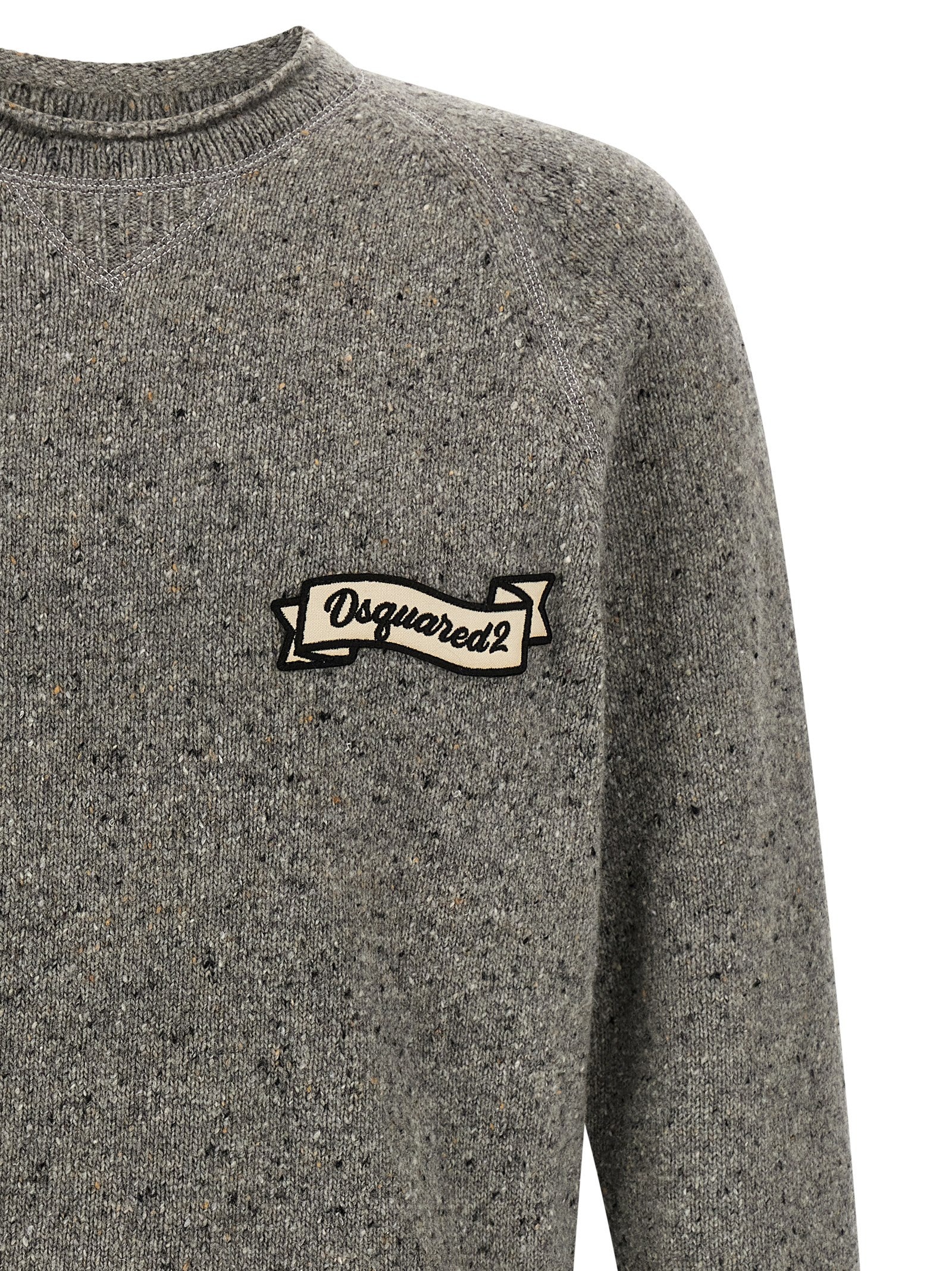 Dsquared² Gray Wool Men's Cardigan