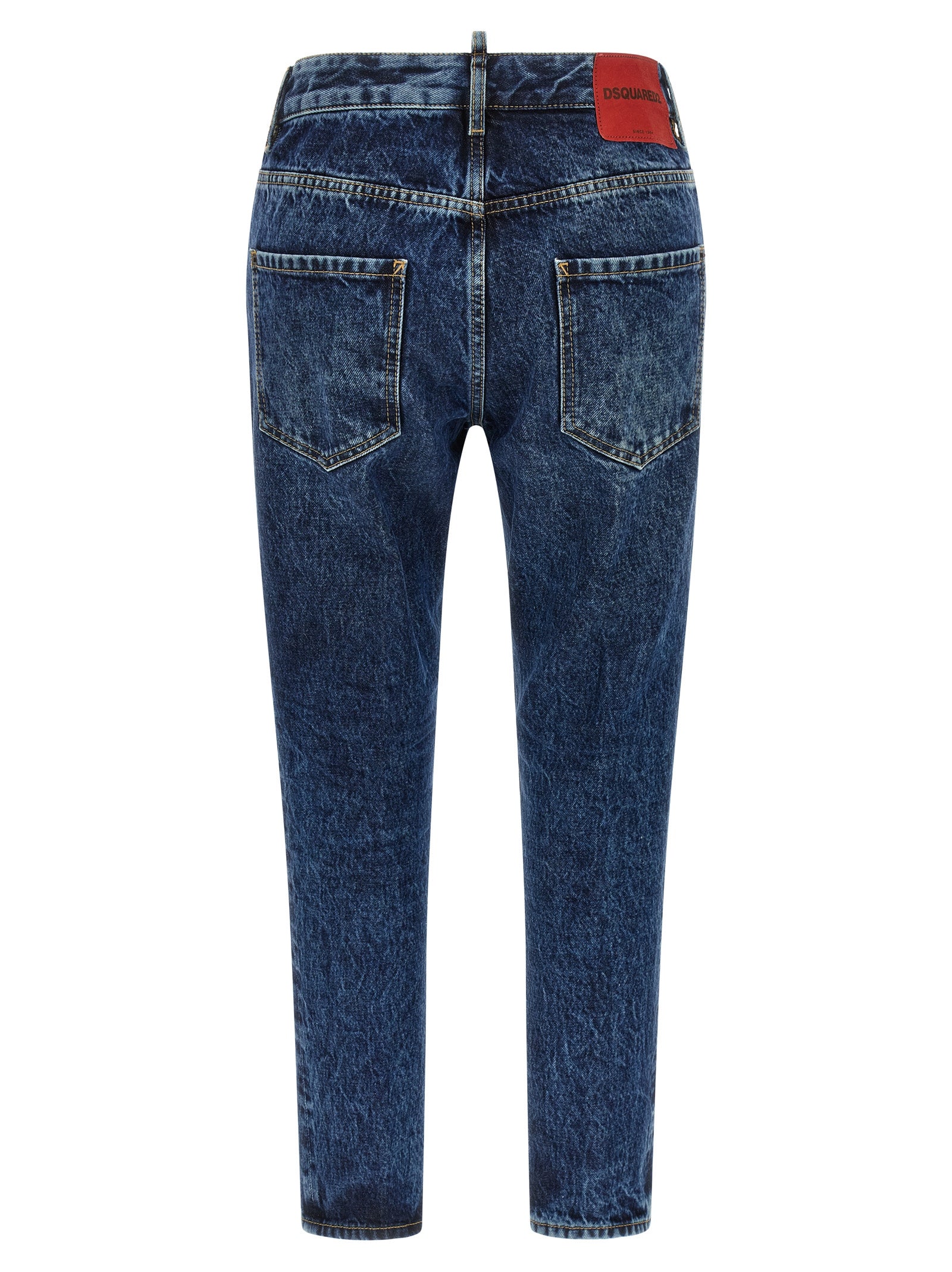 Dsquared² Blue Cotton Straight-Leg Women's Jeans