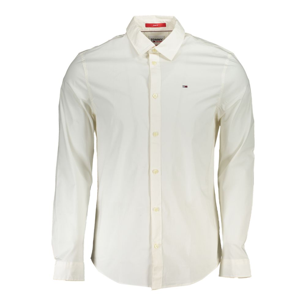Tommy Hilfiger White Cotton Men's Men's Shirt