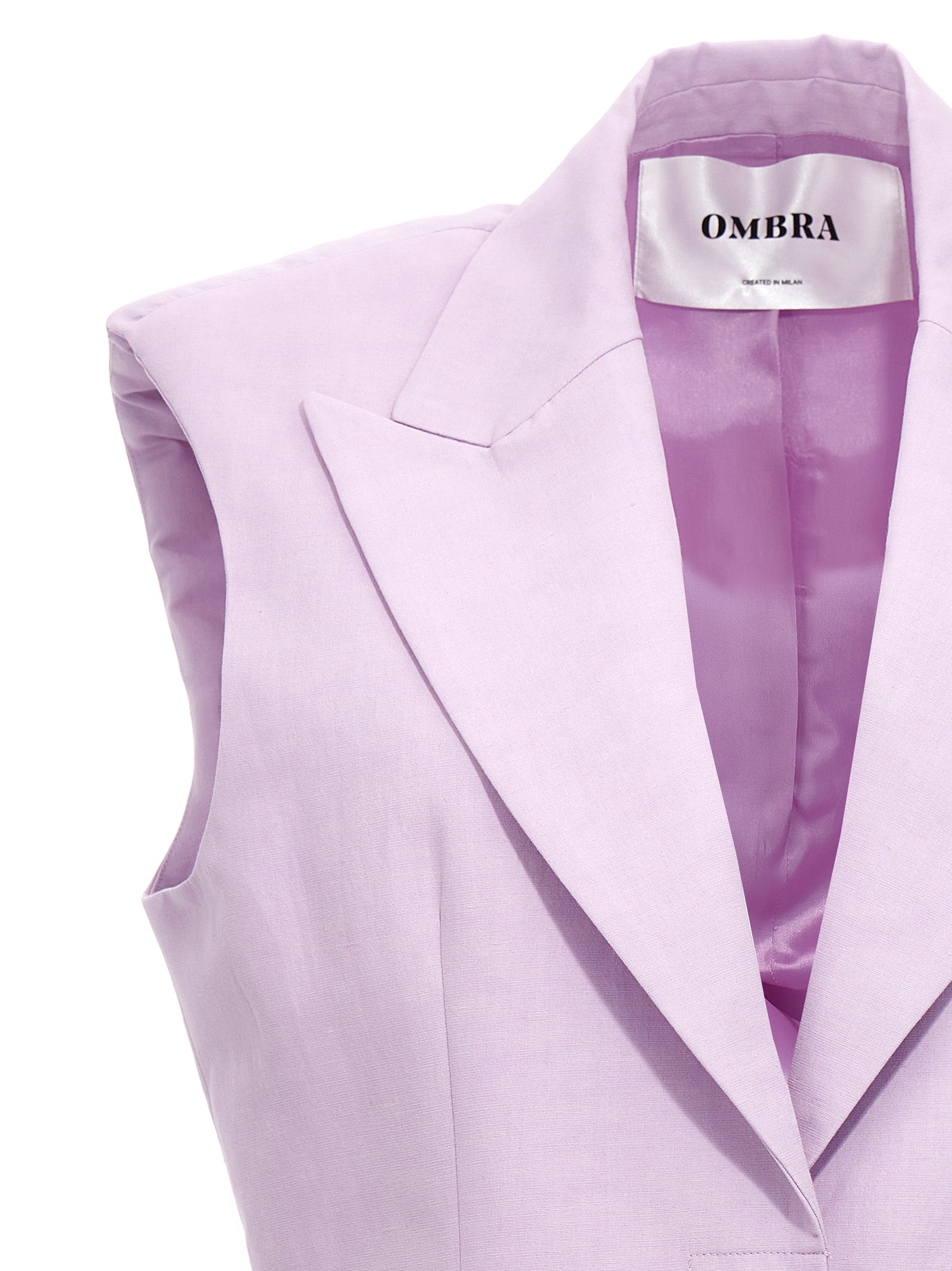OMBRA MILANO Purple Cotton Women's Blazer