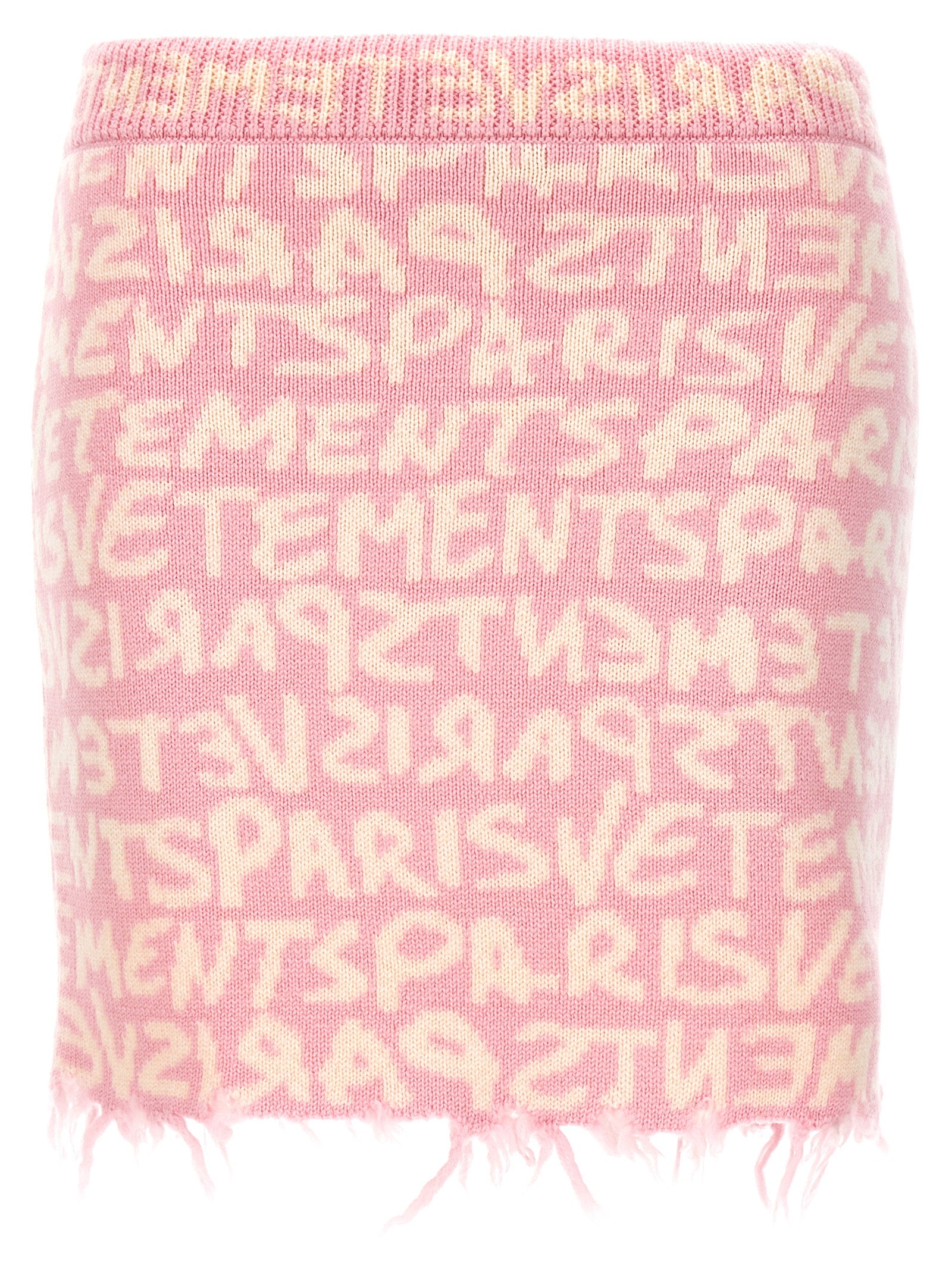 Vetements Multicolor Merino Wool Long Women's Skirt