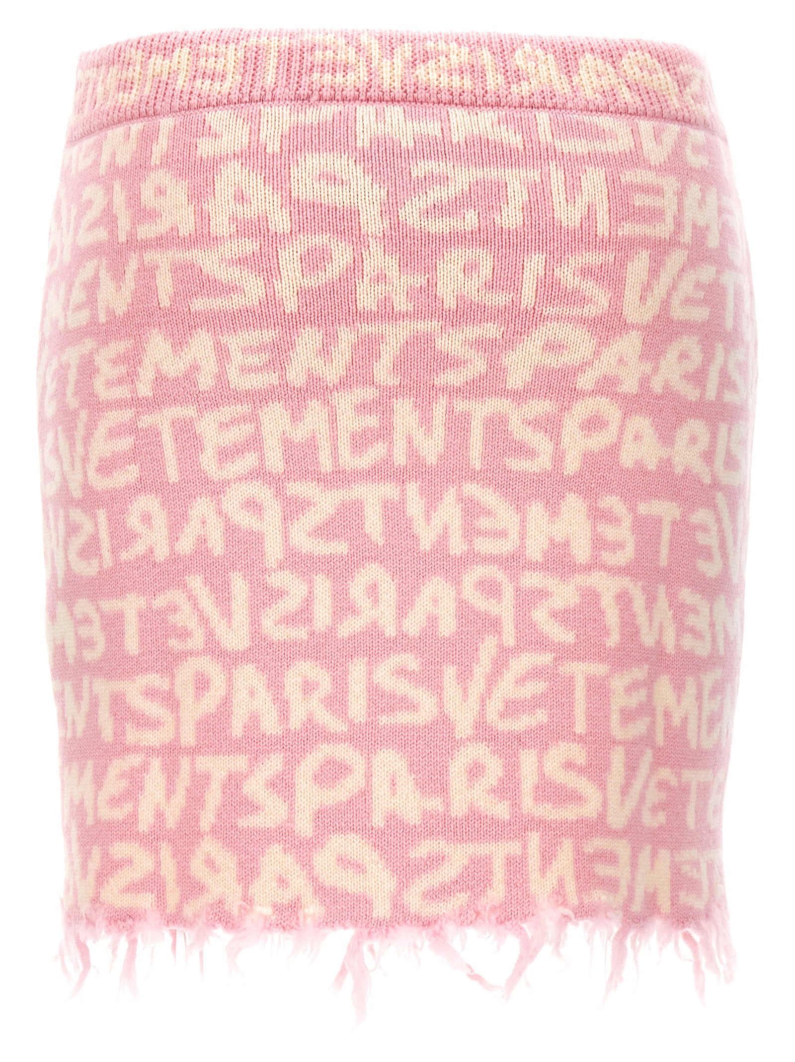 Vetements Multicolor Merino Wool Long Women's Skirt