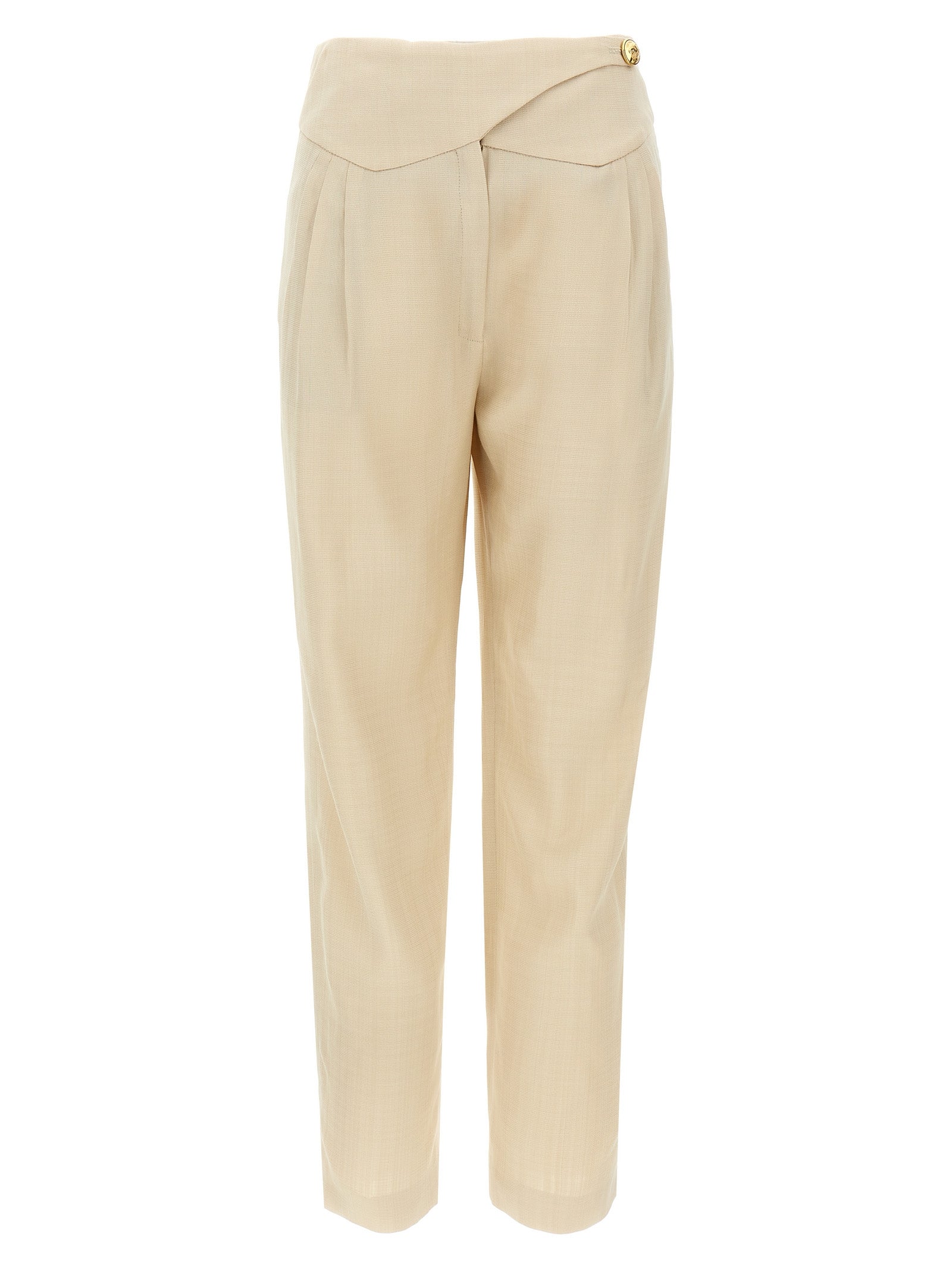 Blazé Milano Beige Viscose Dress Women's Pants