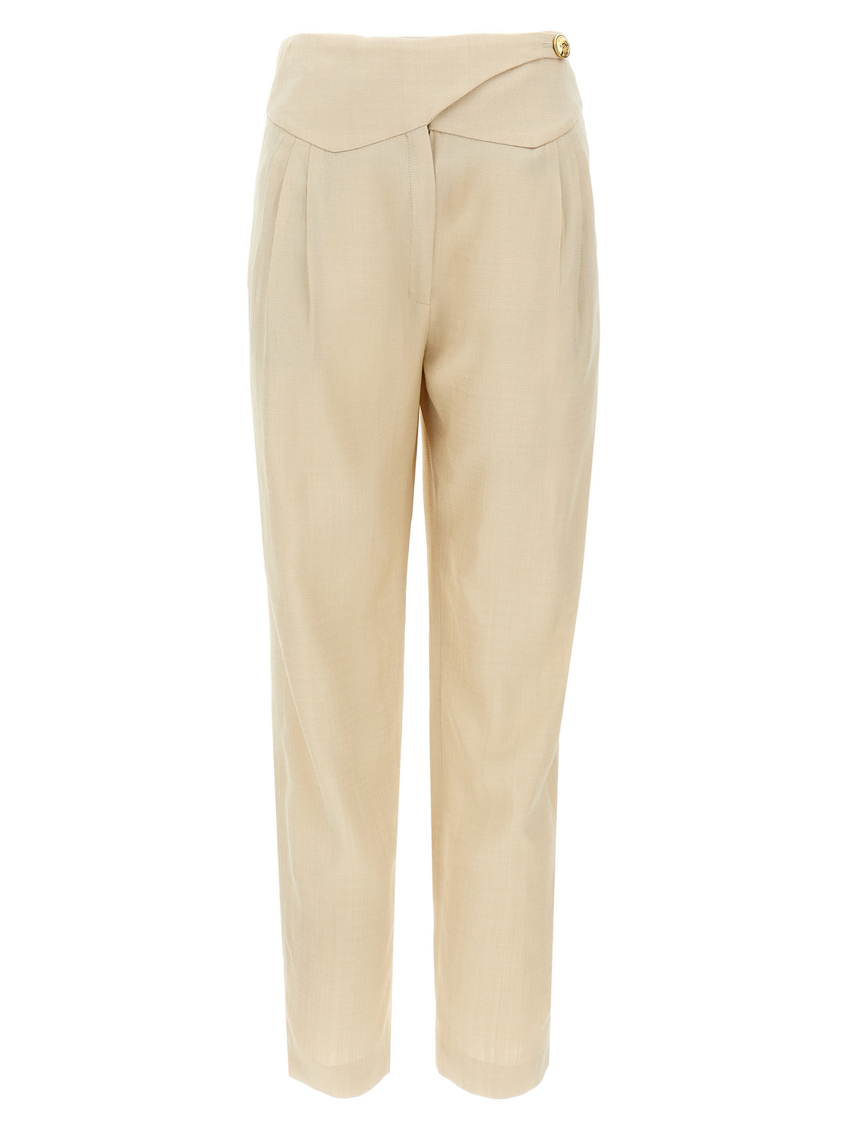 Blazé Milano Beige Viscose Dress Women's Pants