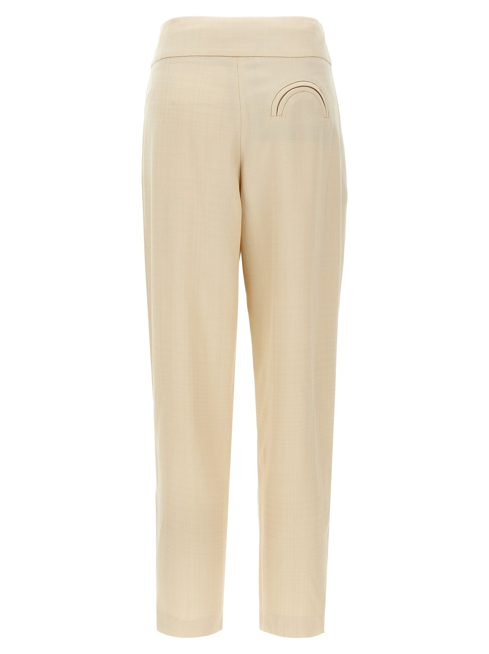 Blazé Milano Beige Viscose Dress Women's Pants